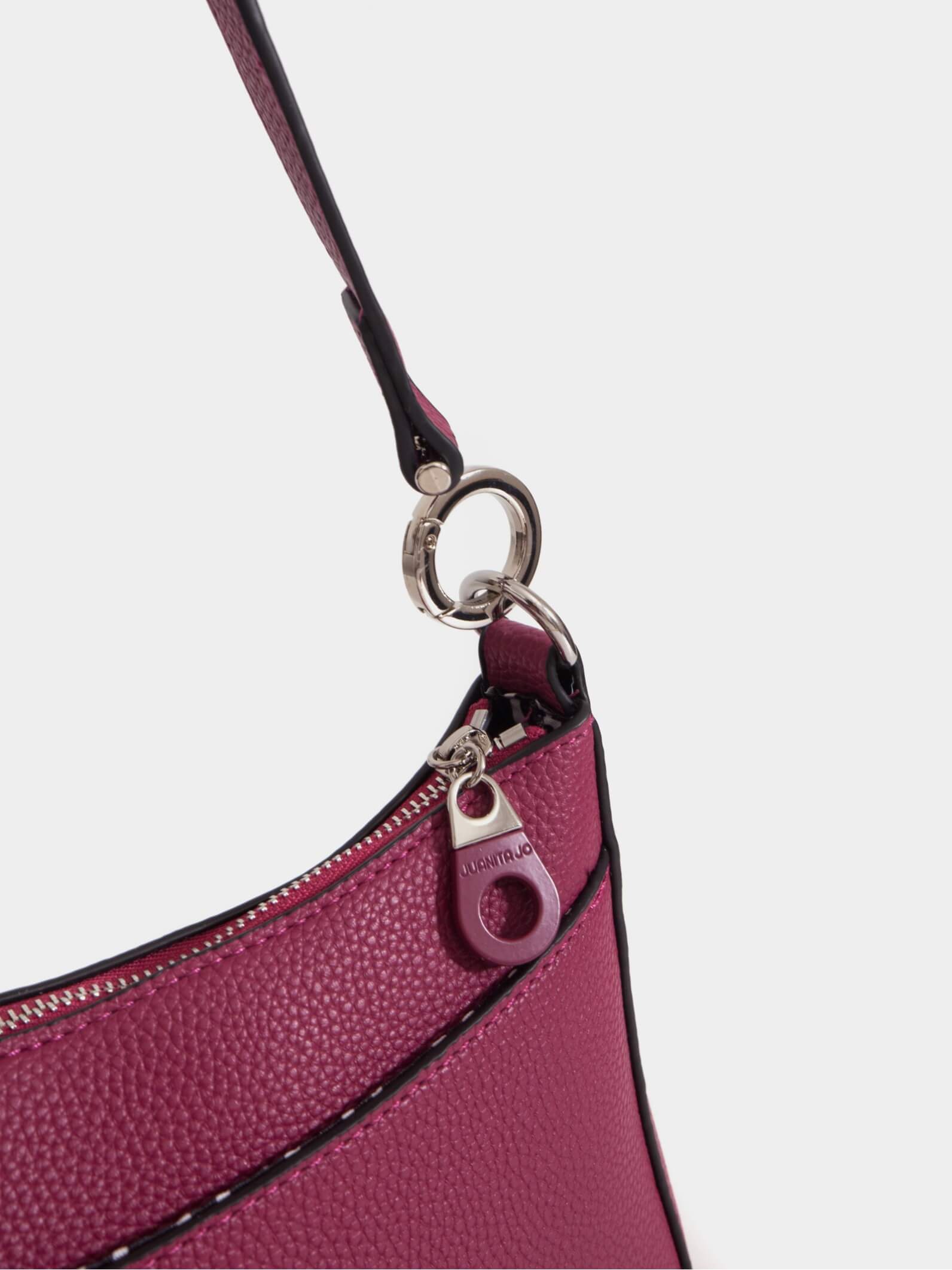 Cartera de hombro bordó Milán