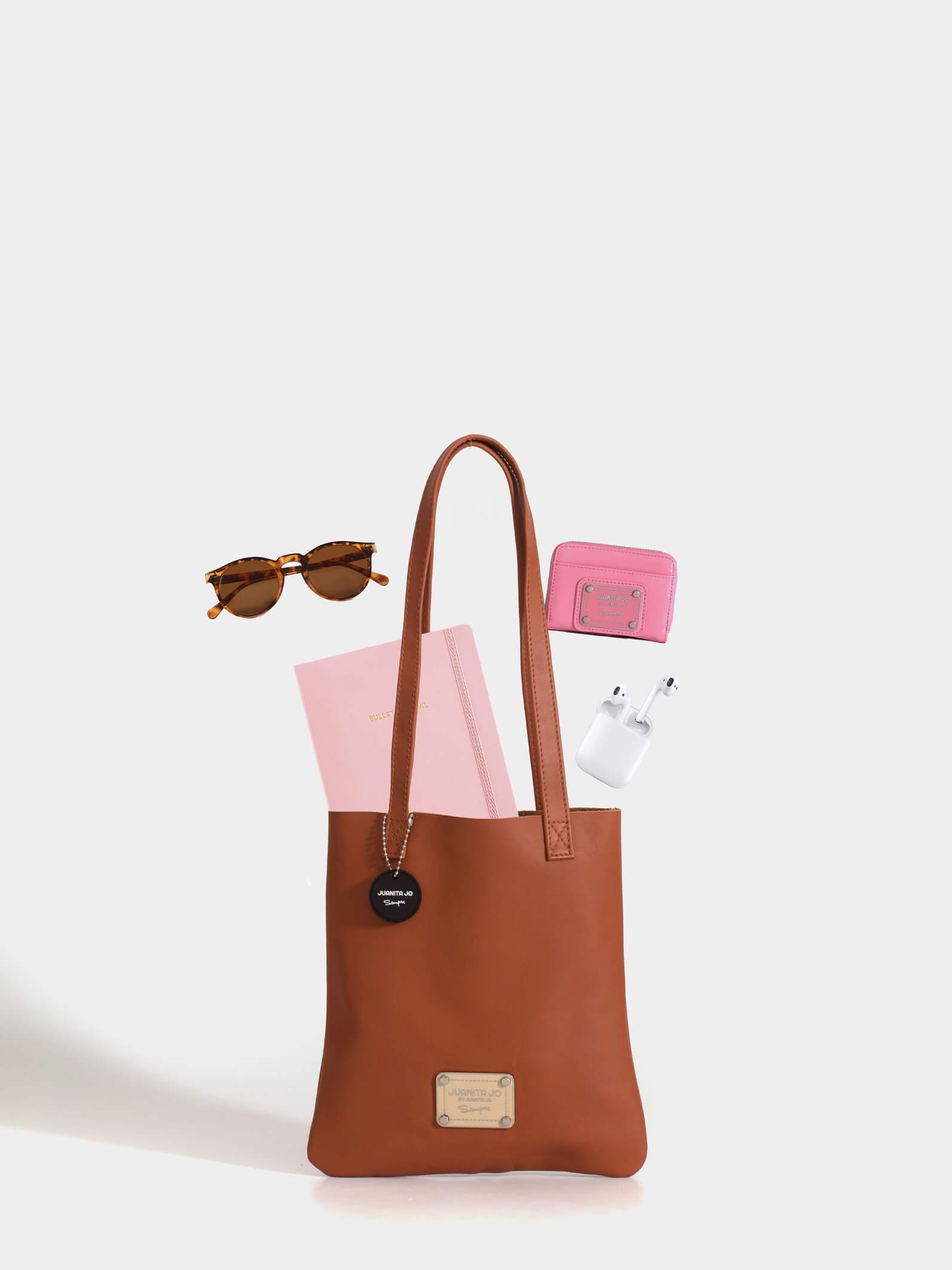 Tote bag de cuero chica suela