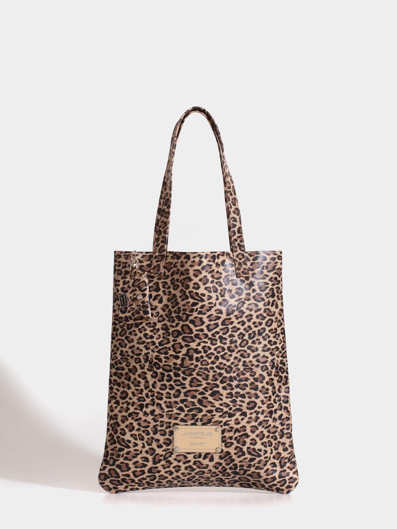 Tote bag de cuero print Génova