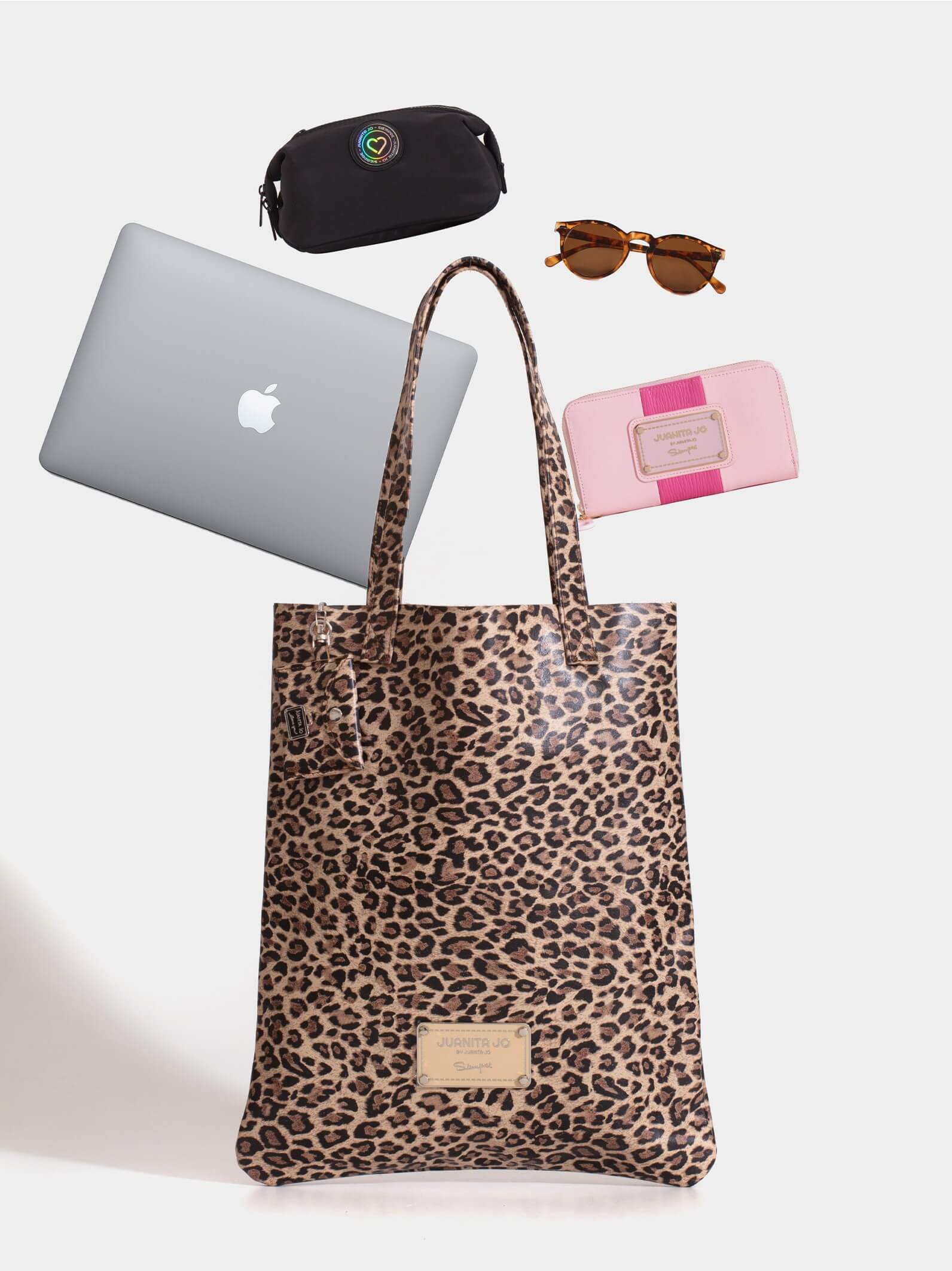Tote bag de cuero print Génova
