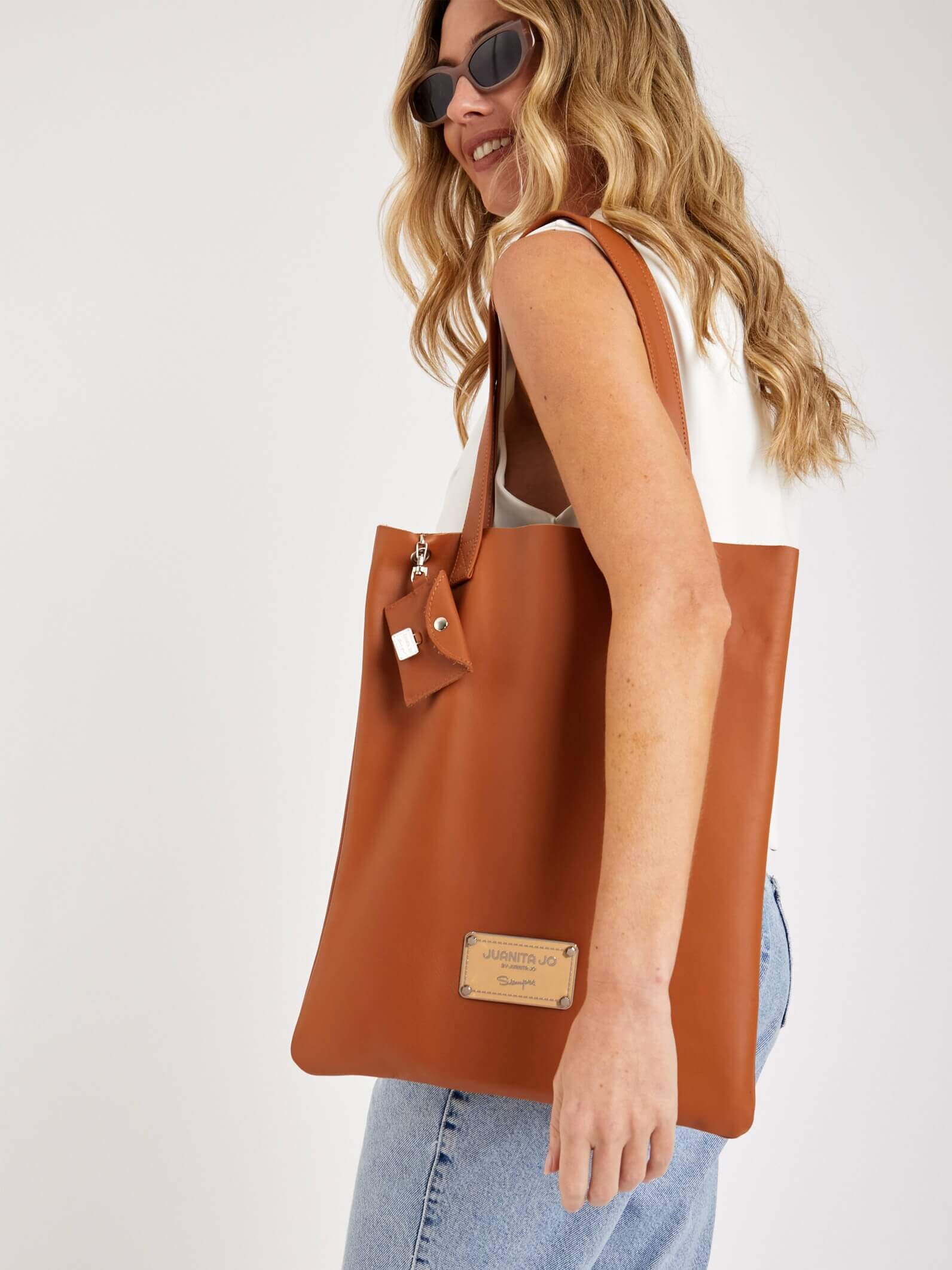Tote bag de cuero suela Génova