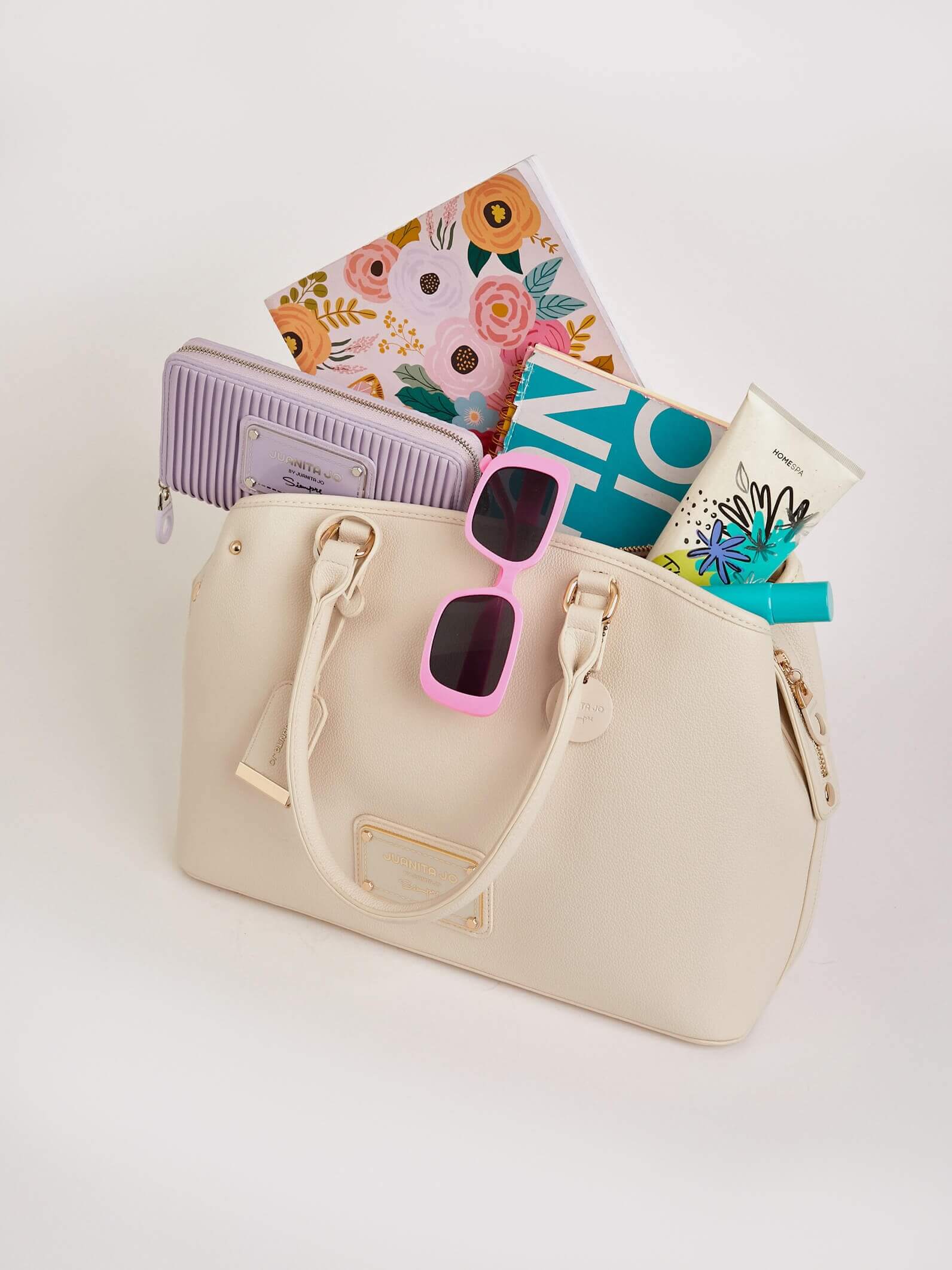 Cartera de mano grande tiza Venecia