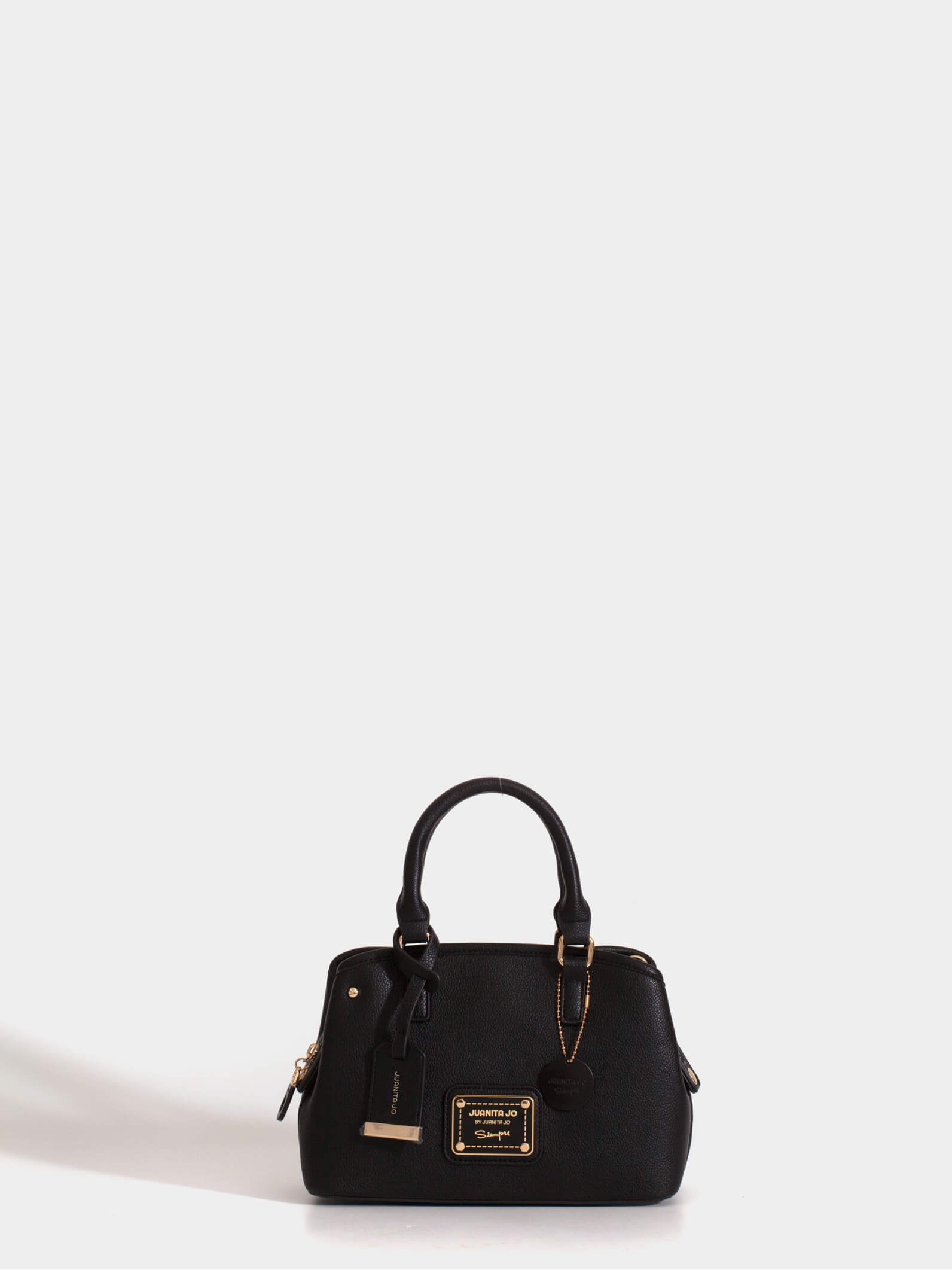 Cartera de mano pequeña negra Venecia