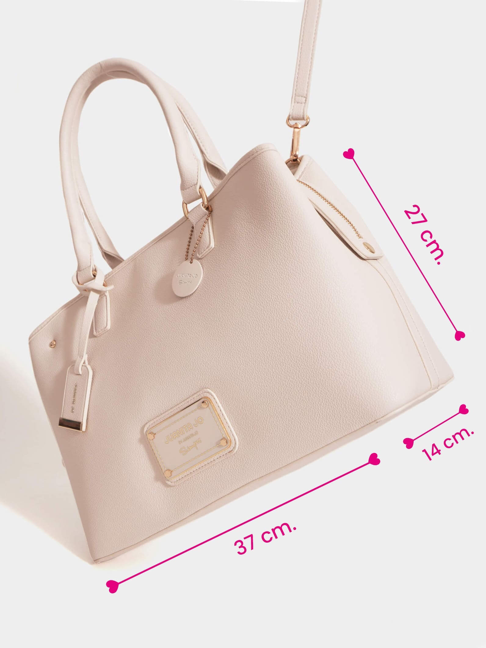Cartera de mano grande tiza Venecia