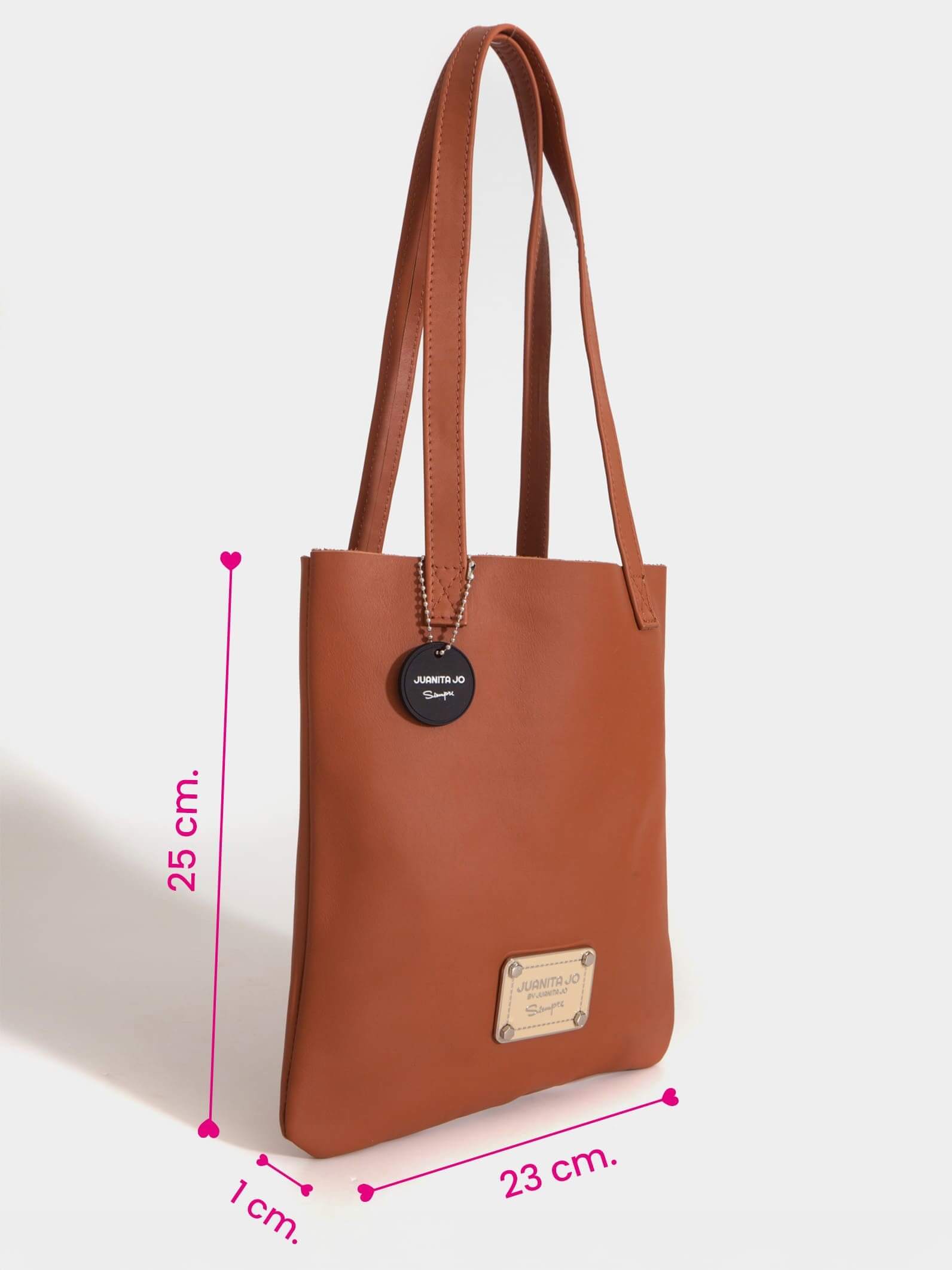Tote bag de cuero chica suela
