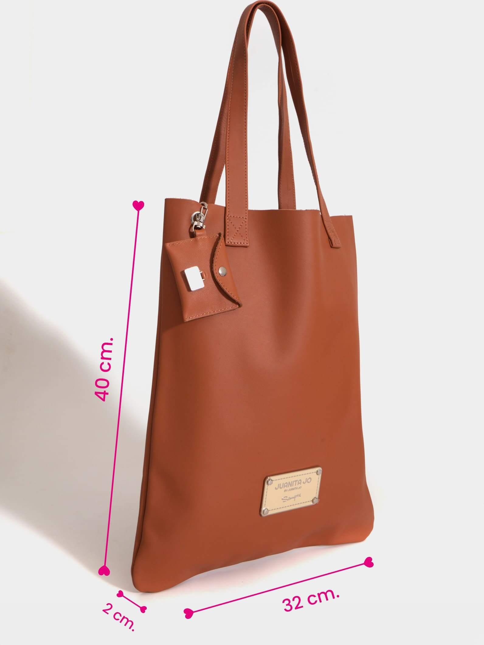 Tote bag de cuero suela Génova