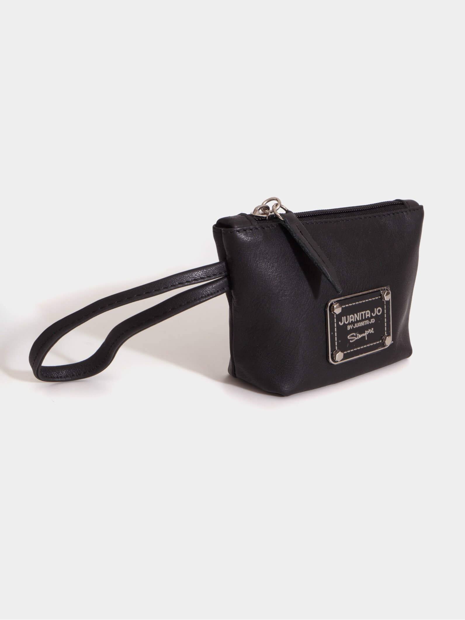 Neceser pequeño de cuero negro