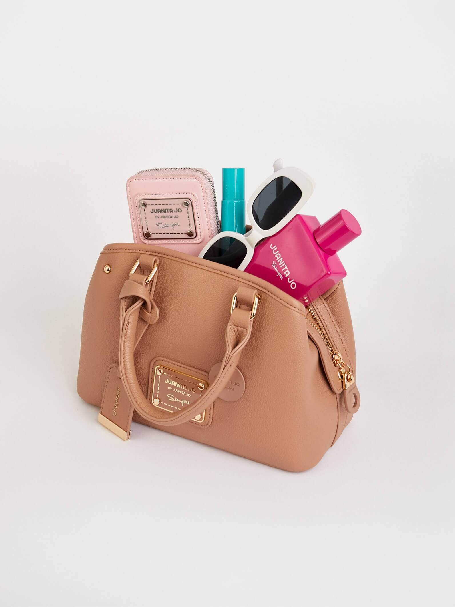 Cartera de mano pequeña nude Venecia