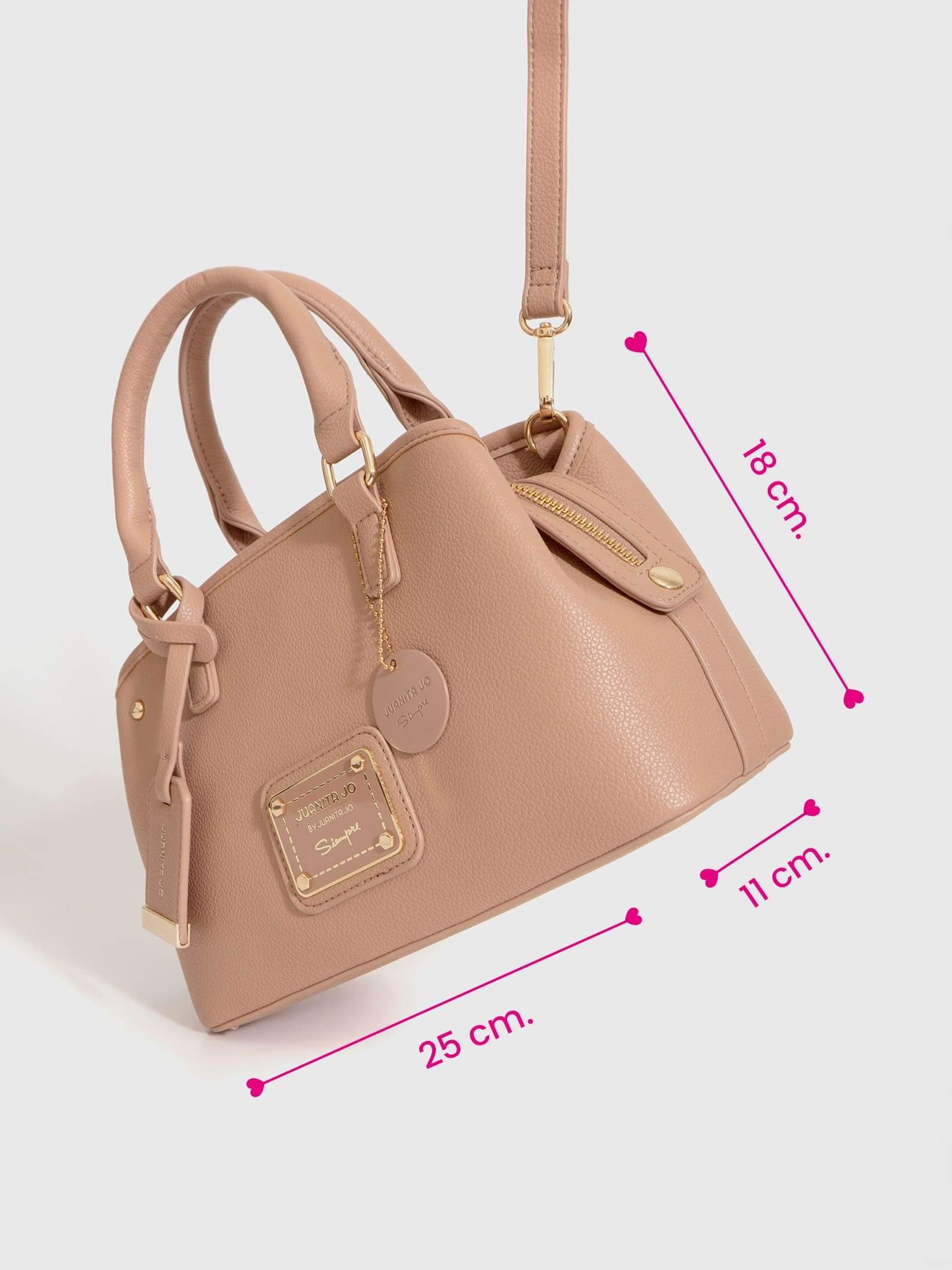 Cartera de mano pequeña nude Venecia