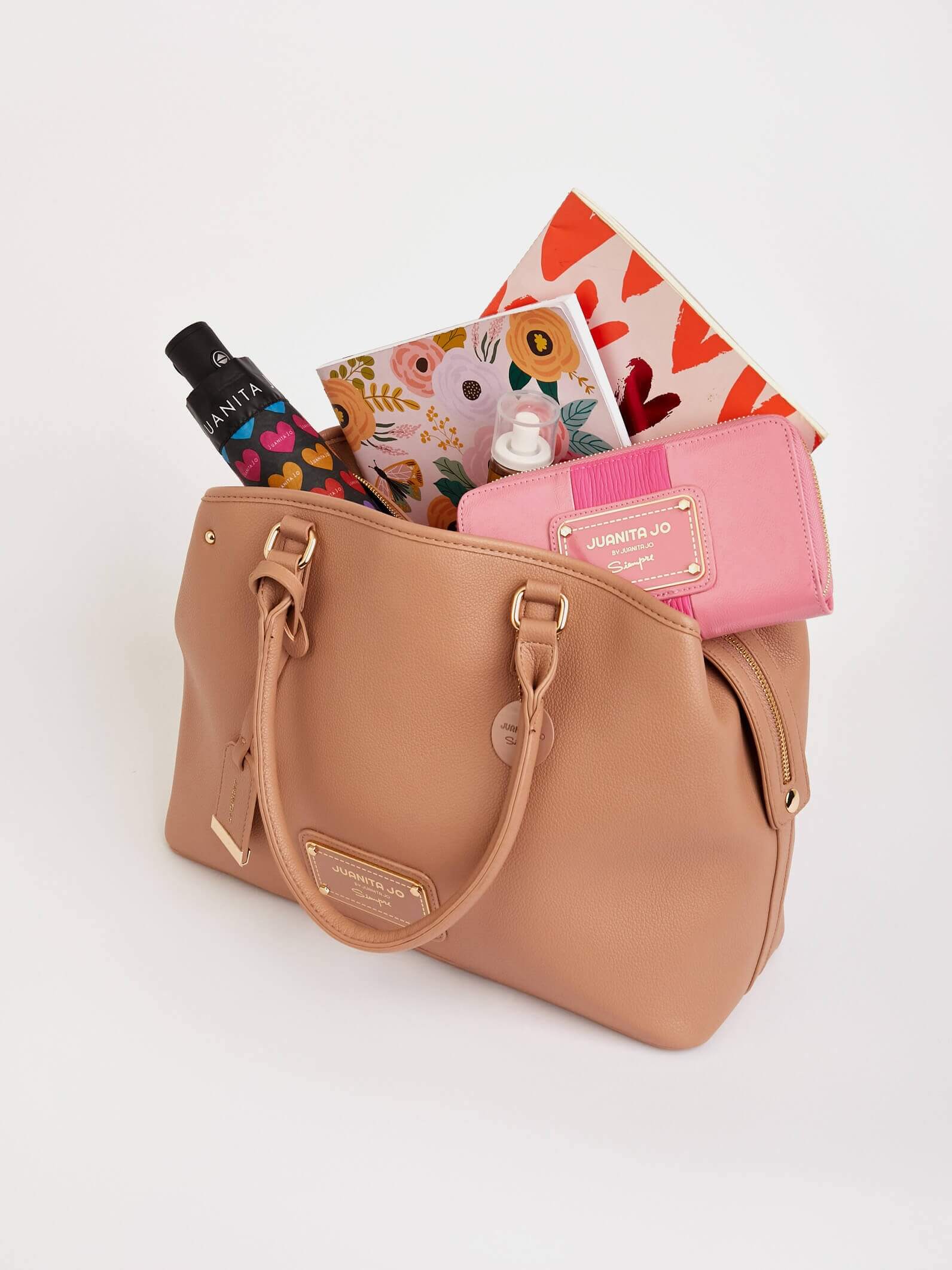 Cartera de mano grande nude Venecia