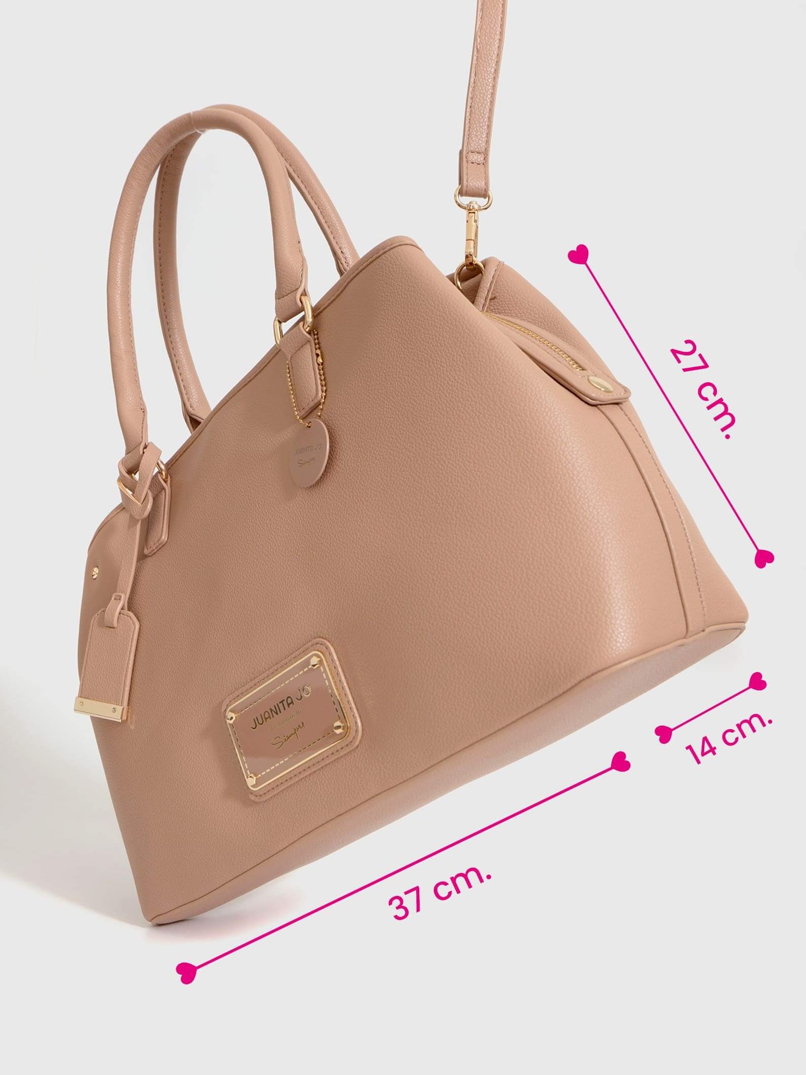 Cartera de mano grande nude Venecia