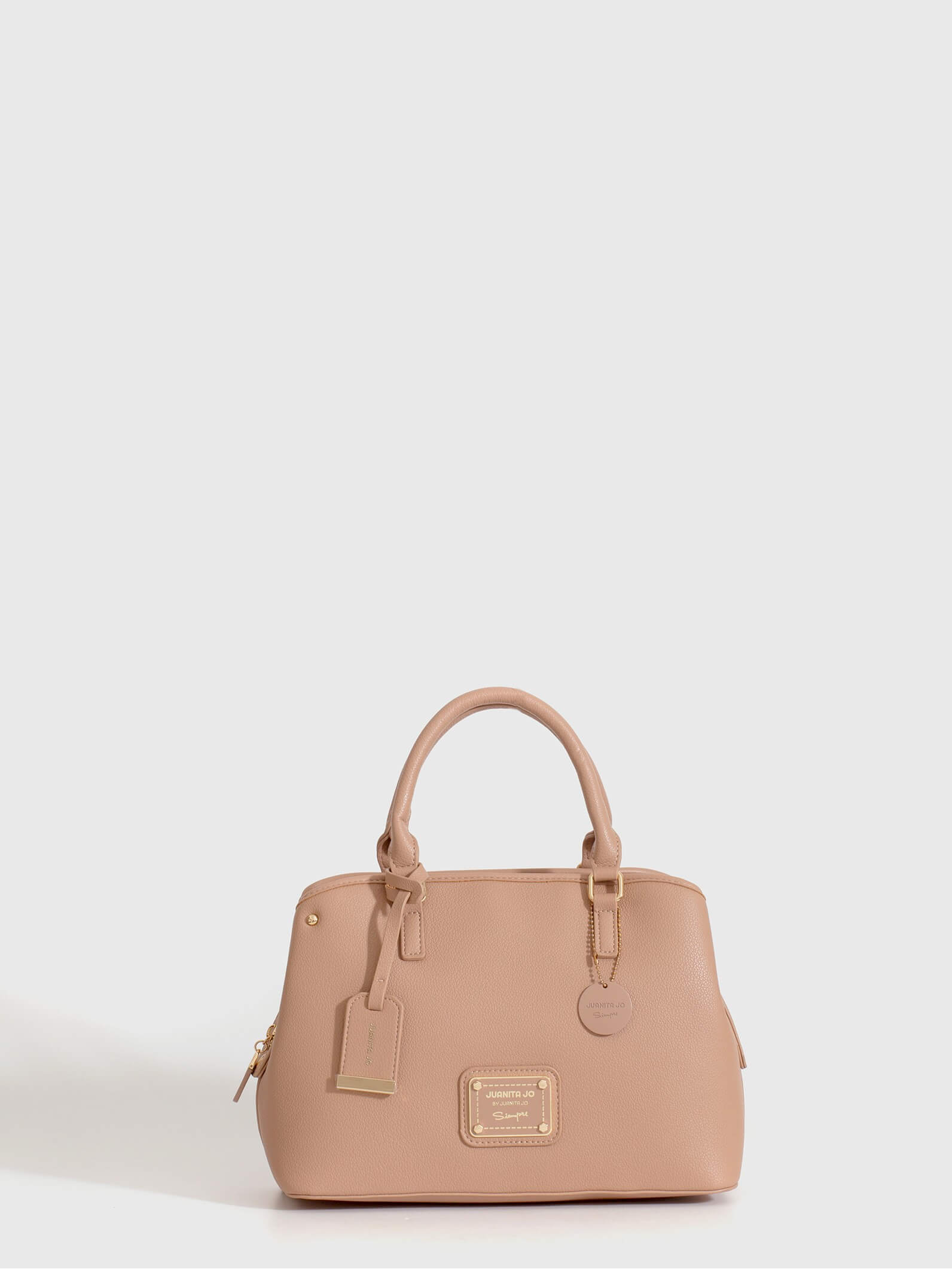 Cartera de mano mediana nude Venecia