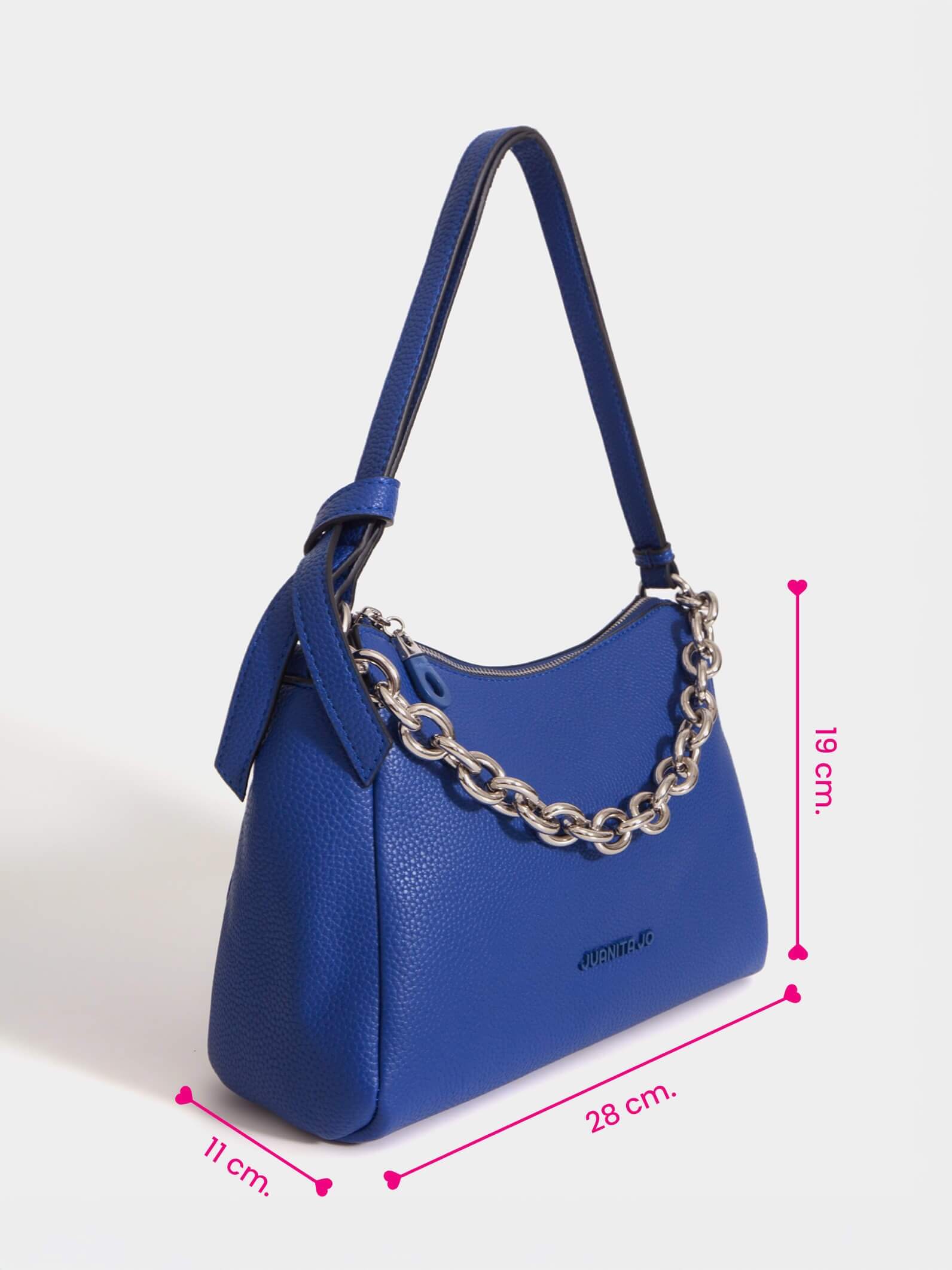 Cartera de hombro azul Juliana