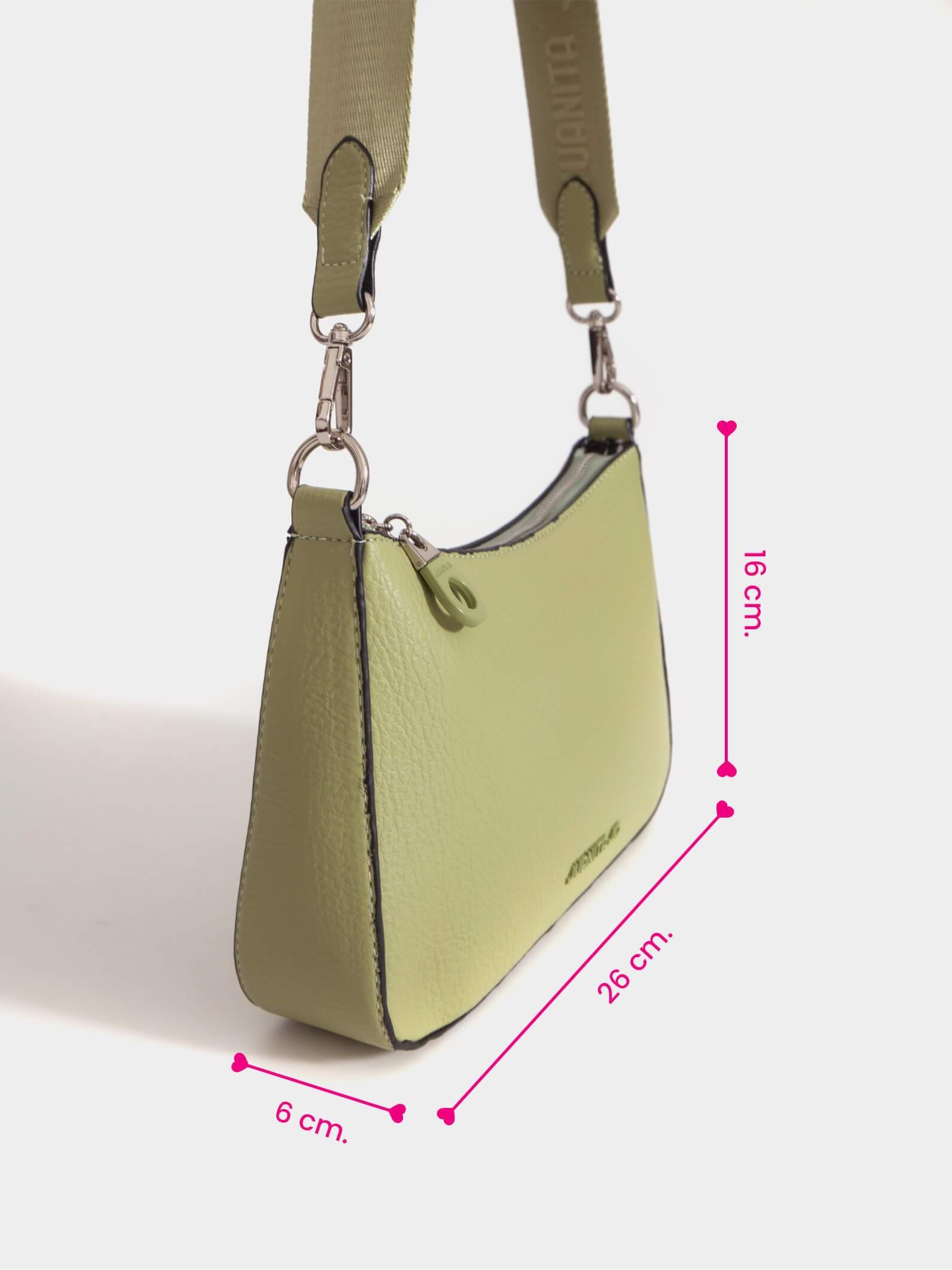 Bandolera 2 en 1 verde Lara