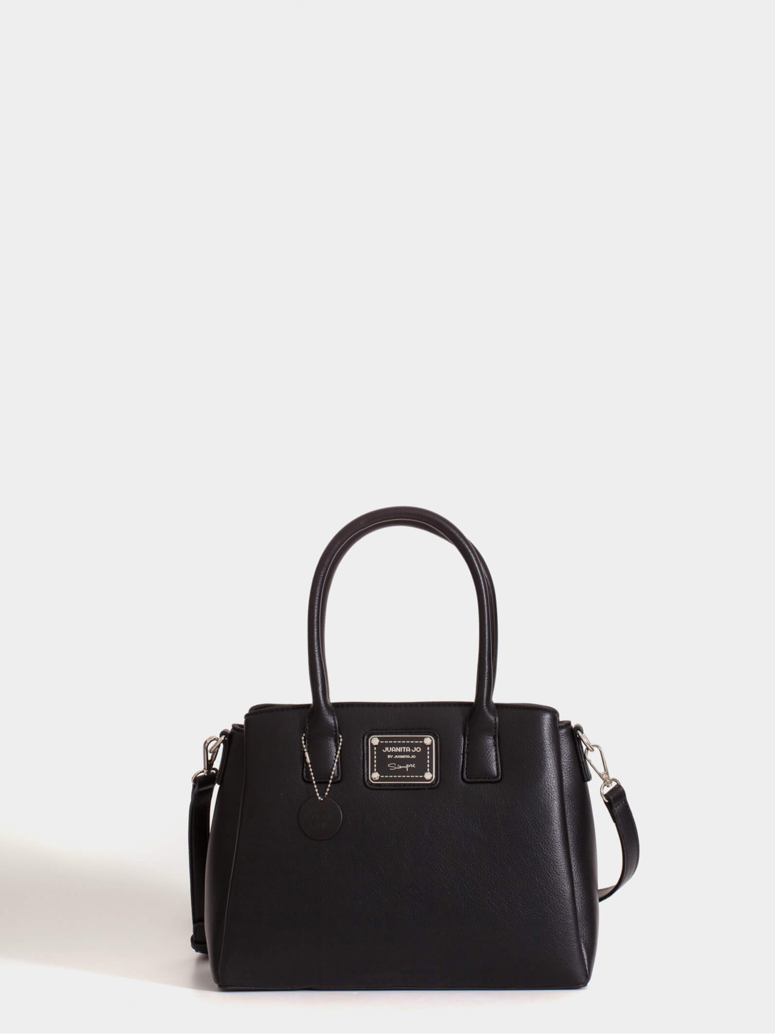 Cartera de mano negra Ana