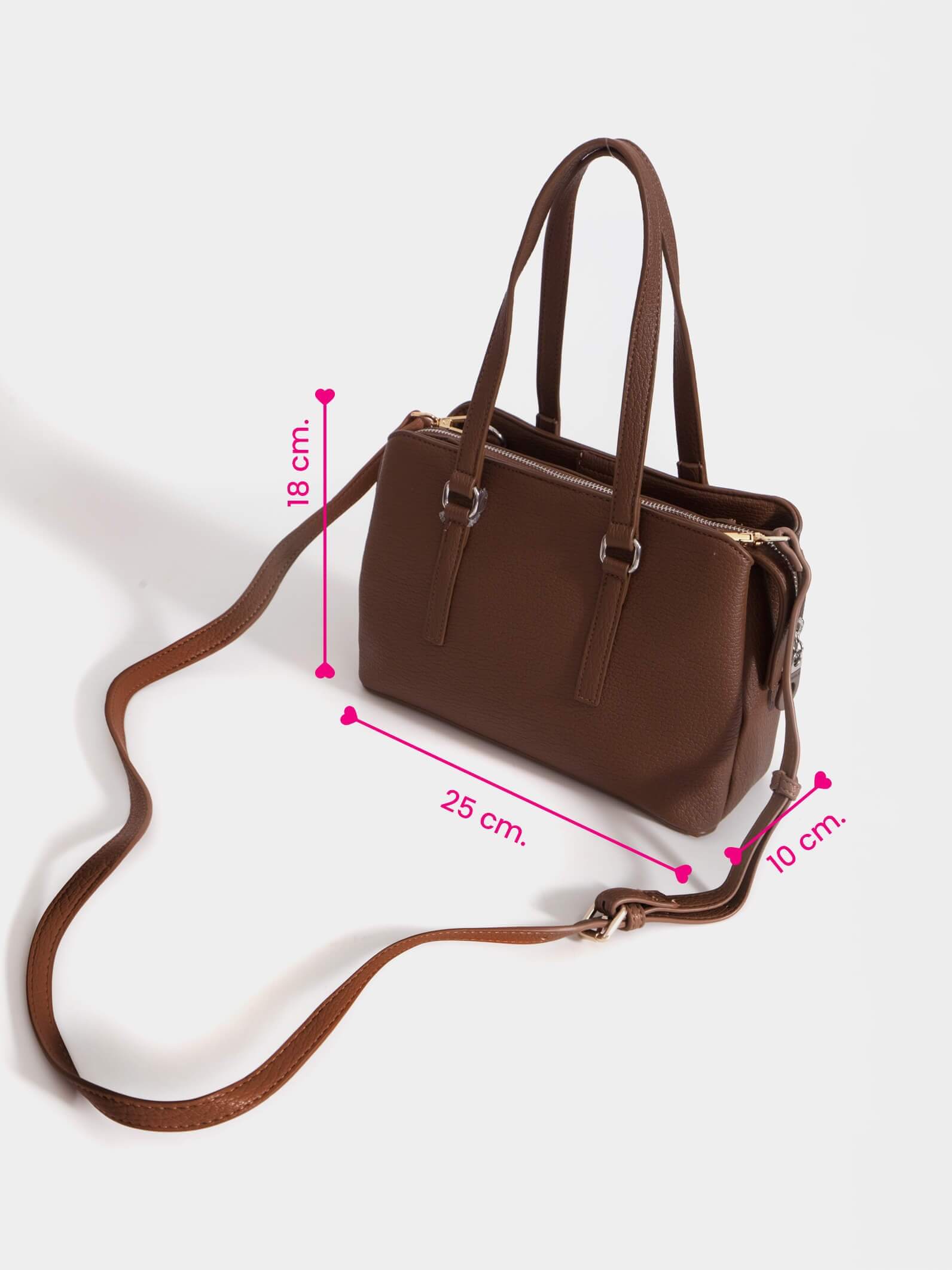 Cartera mediana marrón Julieta