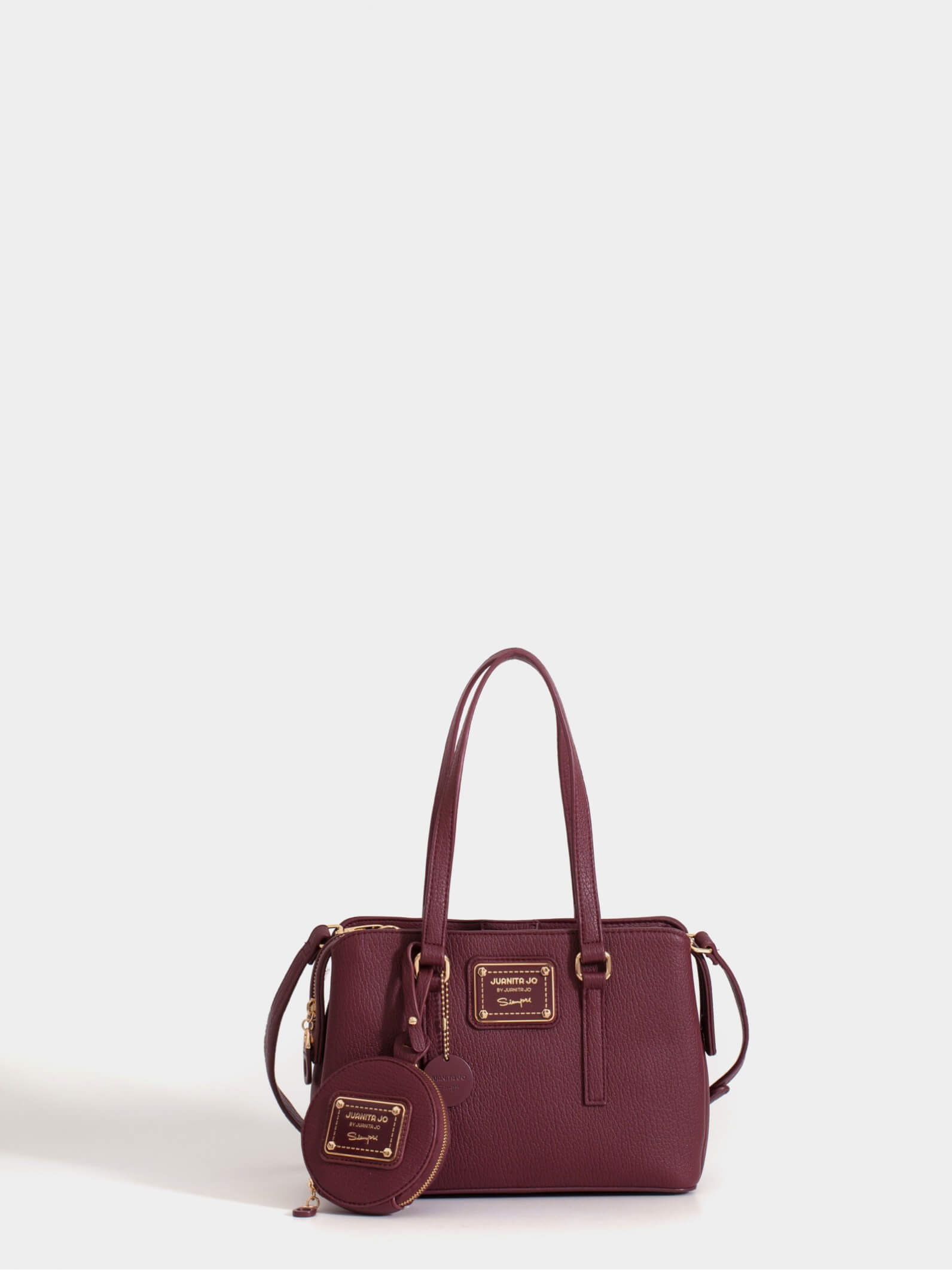 Cartera mediana bordó Julieta