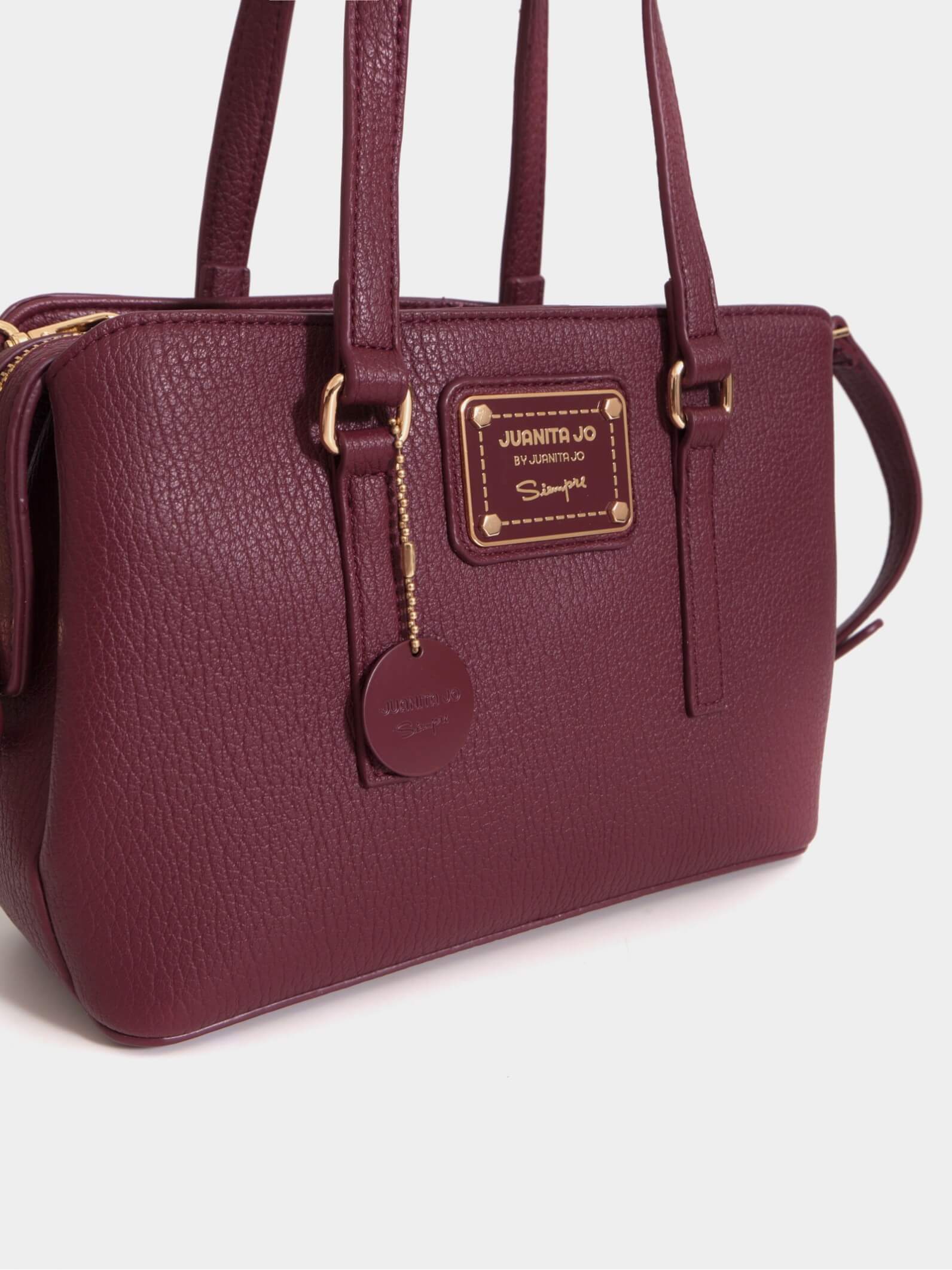 Cartera mediana bordó Julieta