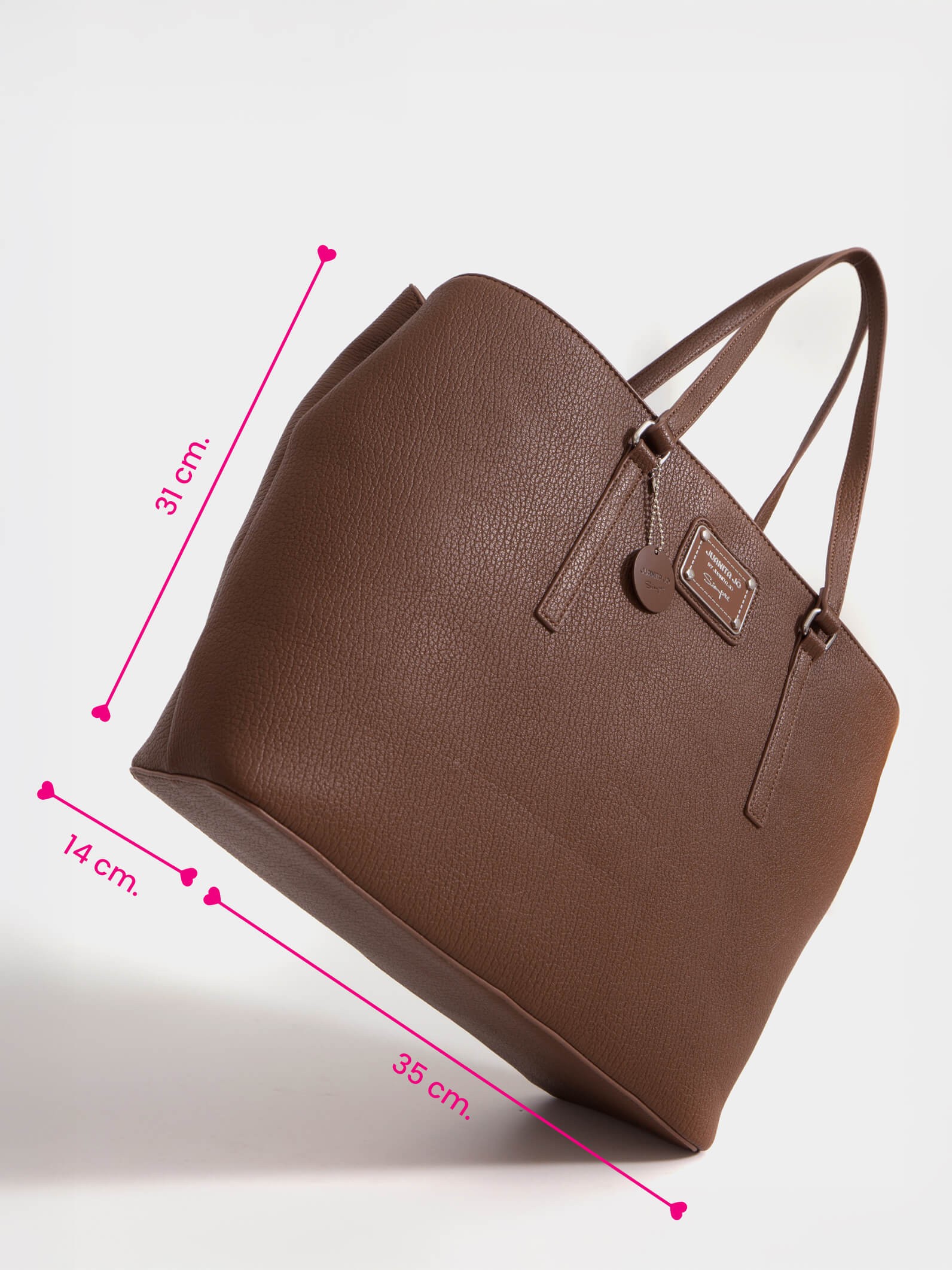 Cartera grande marrón Julieta