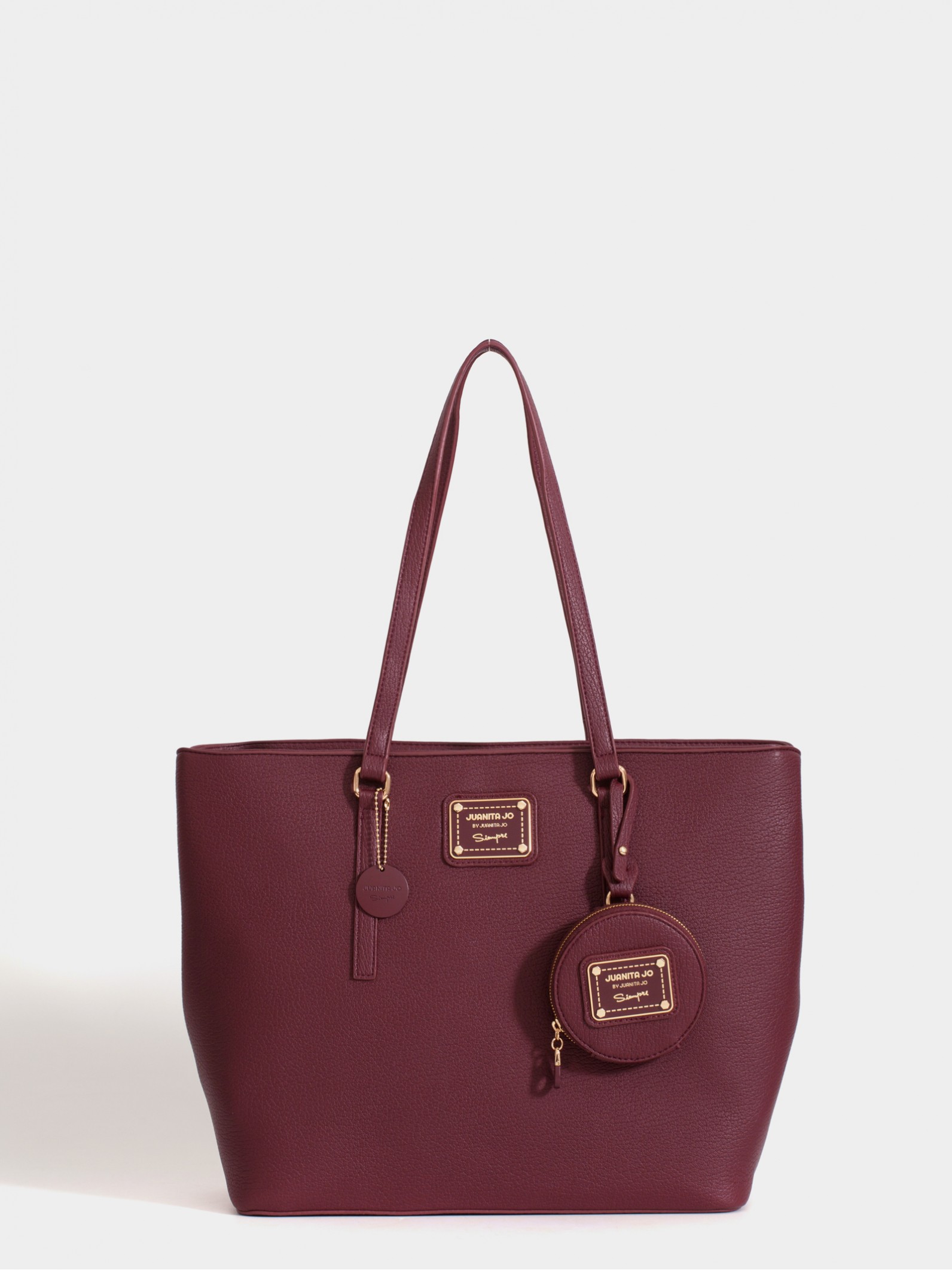 Cartera grande bordó Julieta