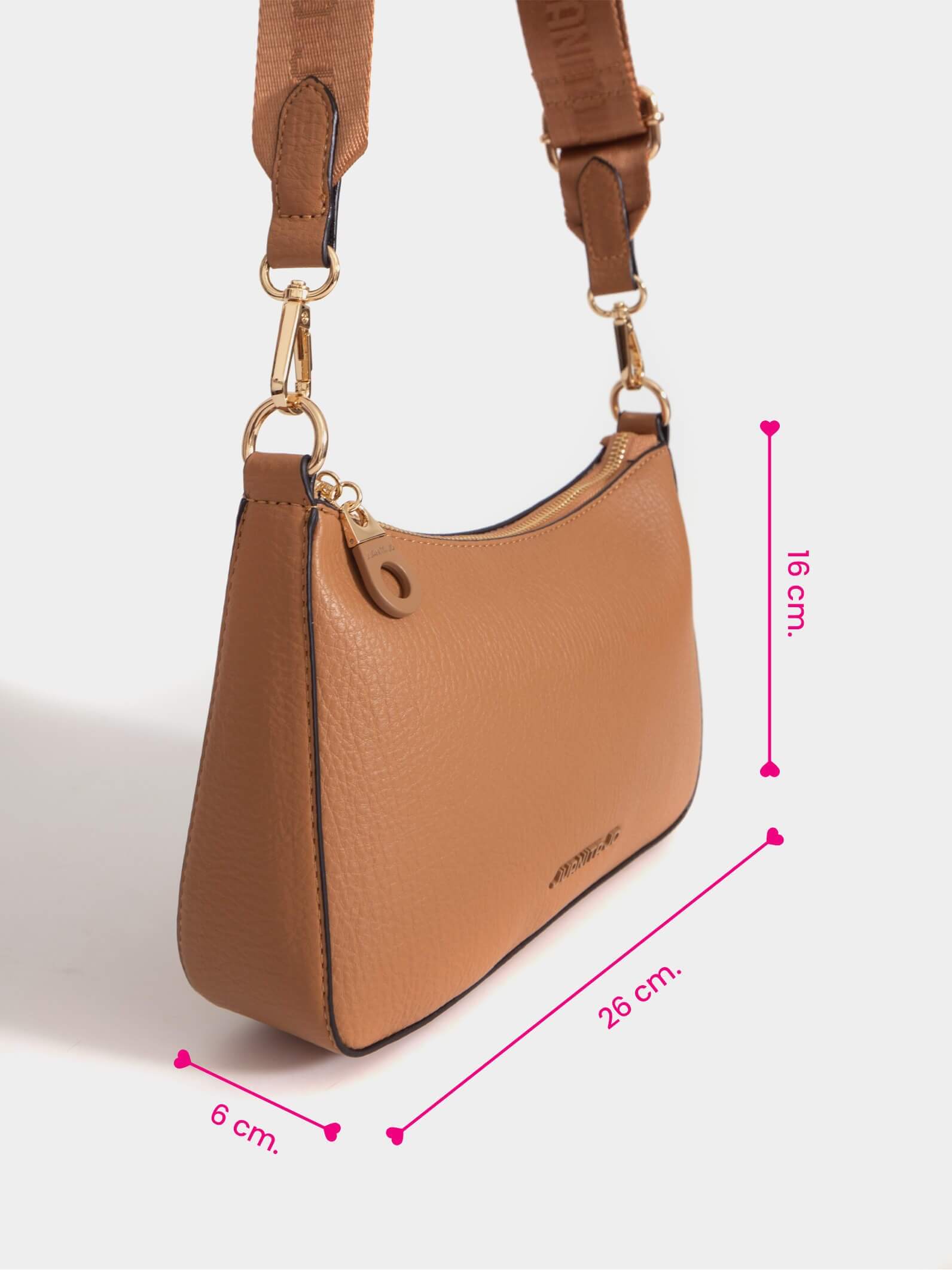 Bandolera 2 en 1 camel Lara