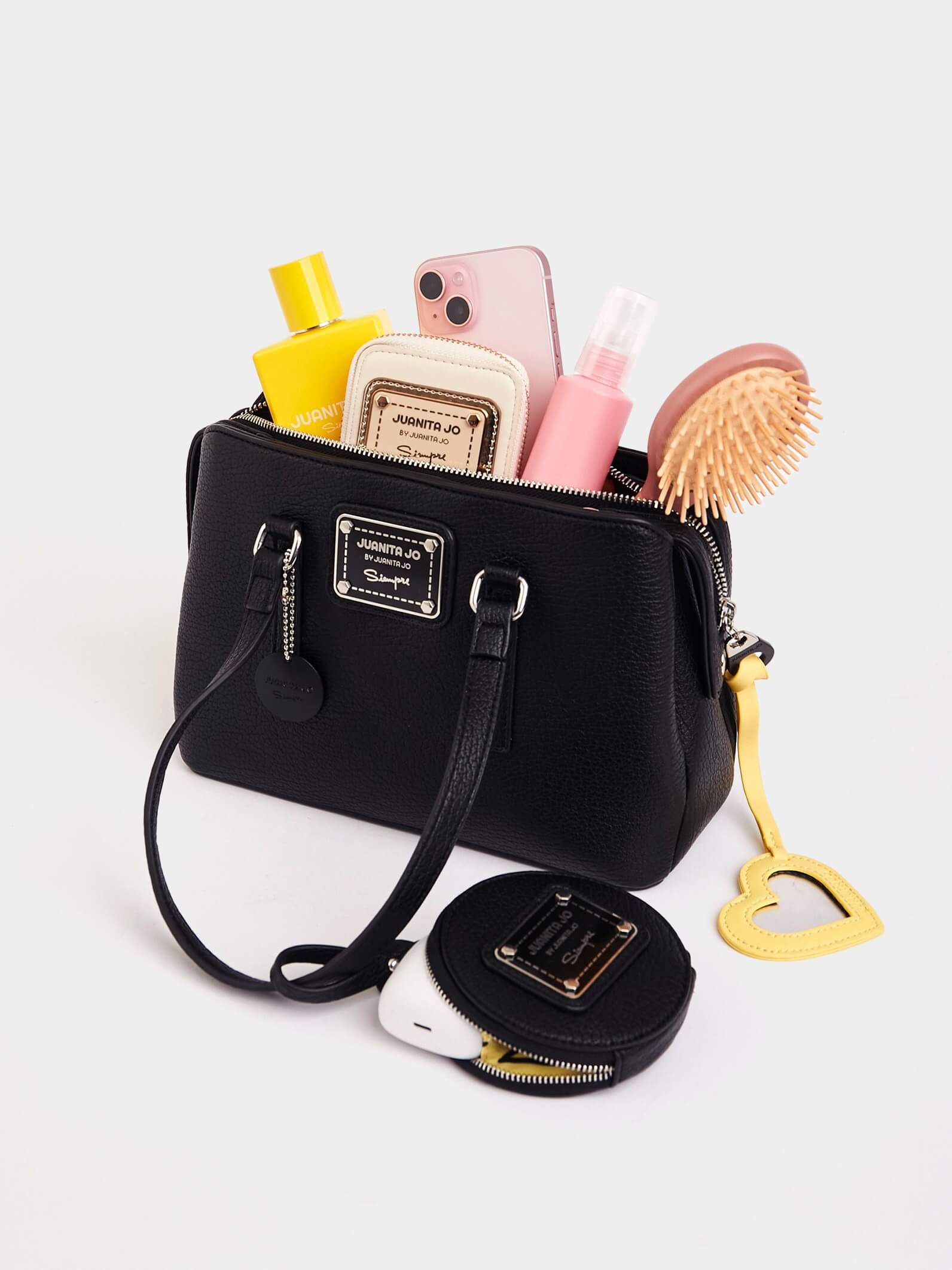 Cartera mediana negra Julieta