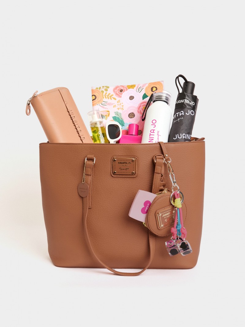 Cartera grande camel Julieta