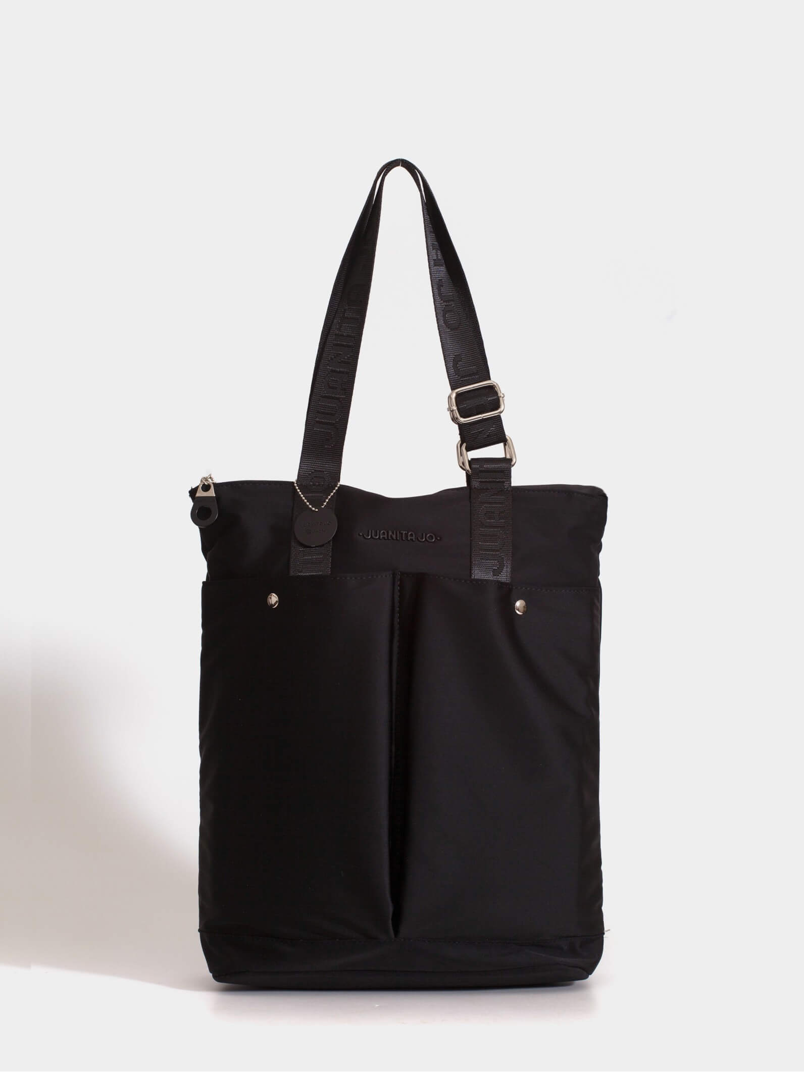 Tote bag negra para notebook de "14 Maia