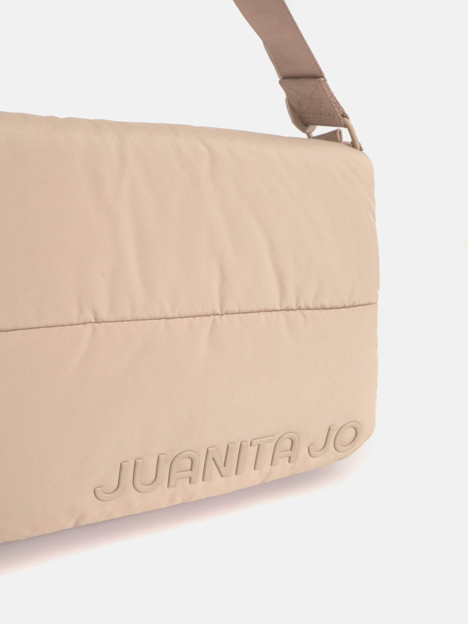 Bandolera puffer visón Caro