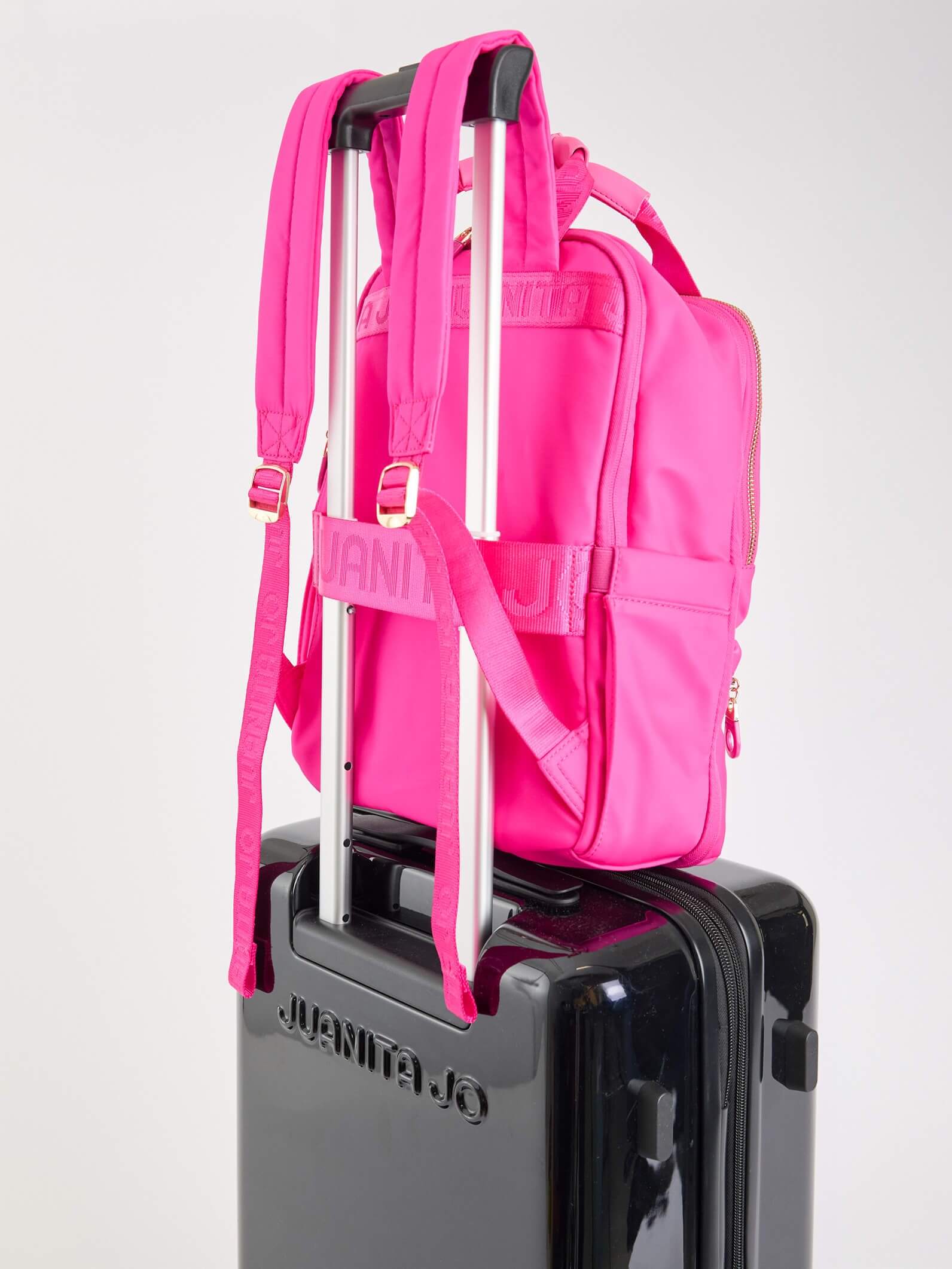 Mochila de viaje fucsia Trip