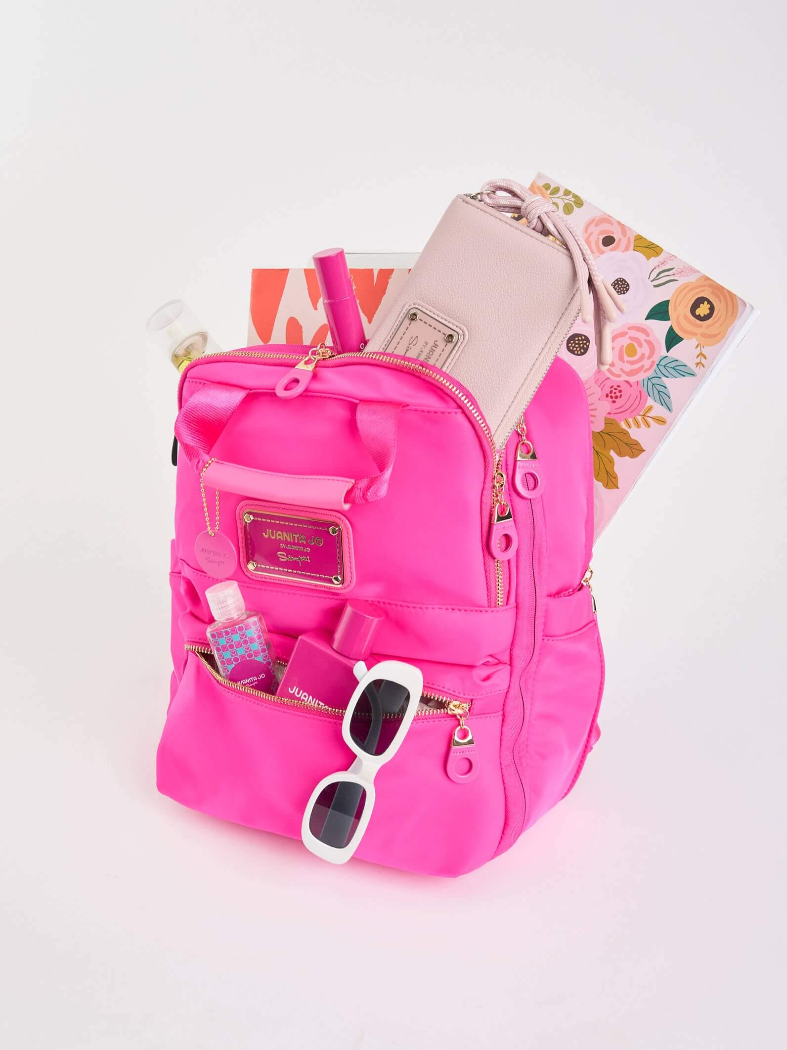 Mochila de viaje fucsia Trip