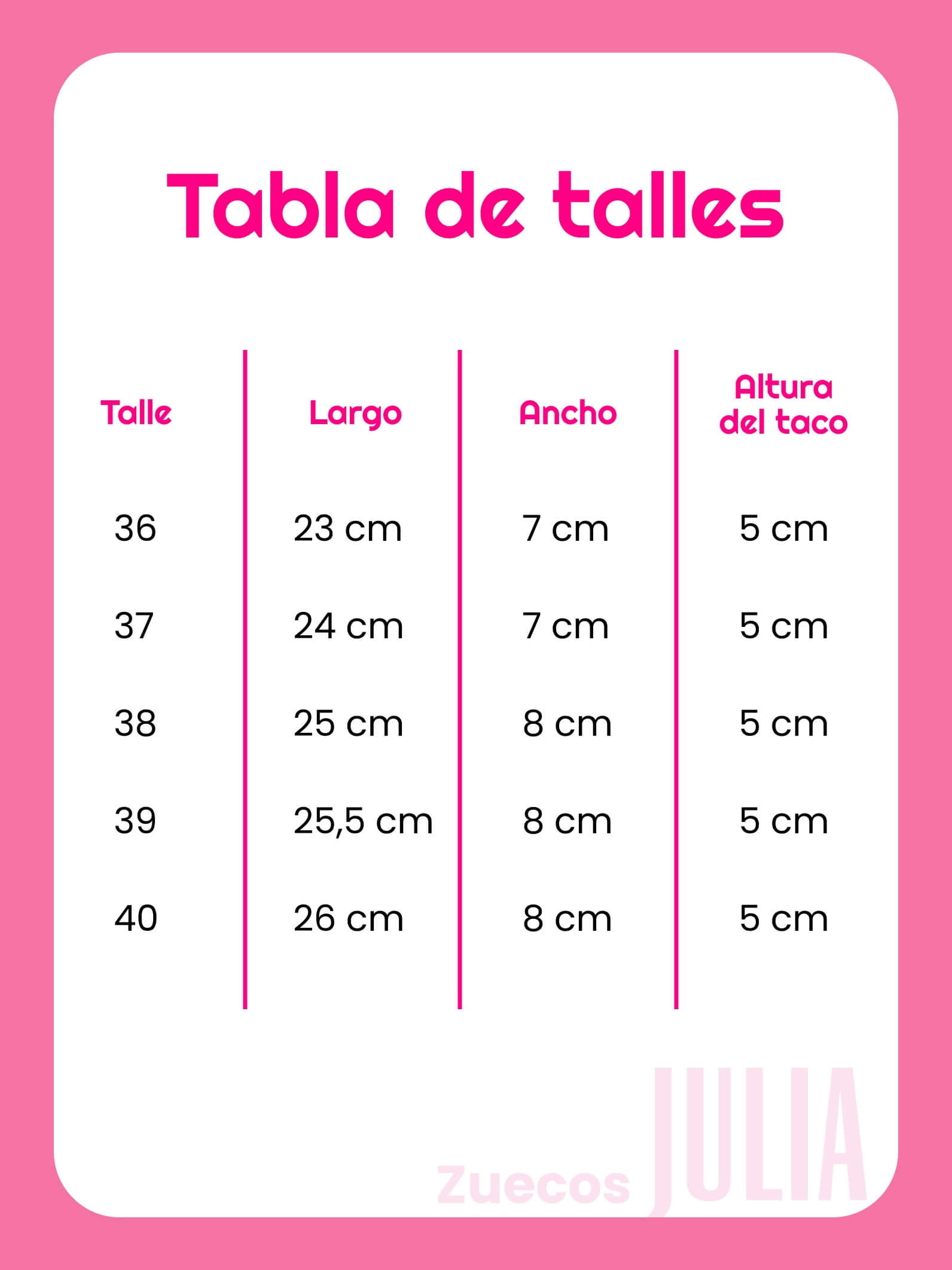 Zuecos suela Julia