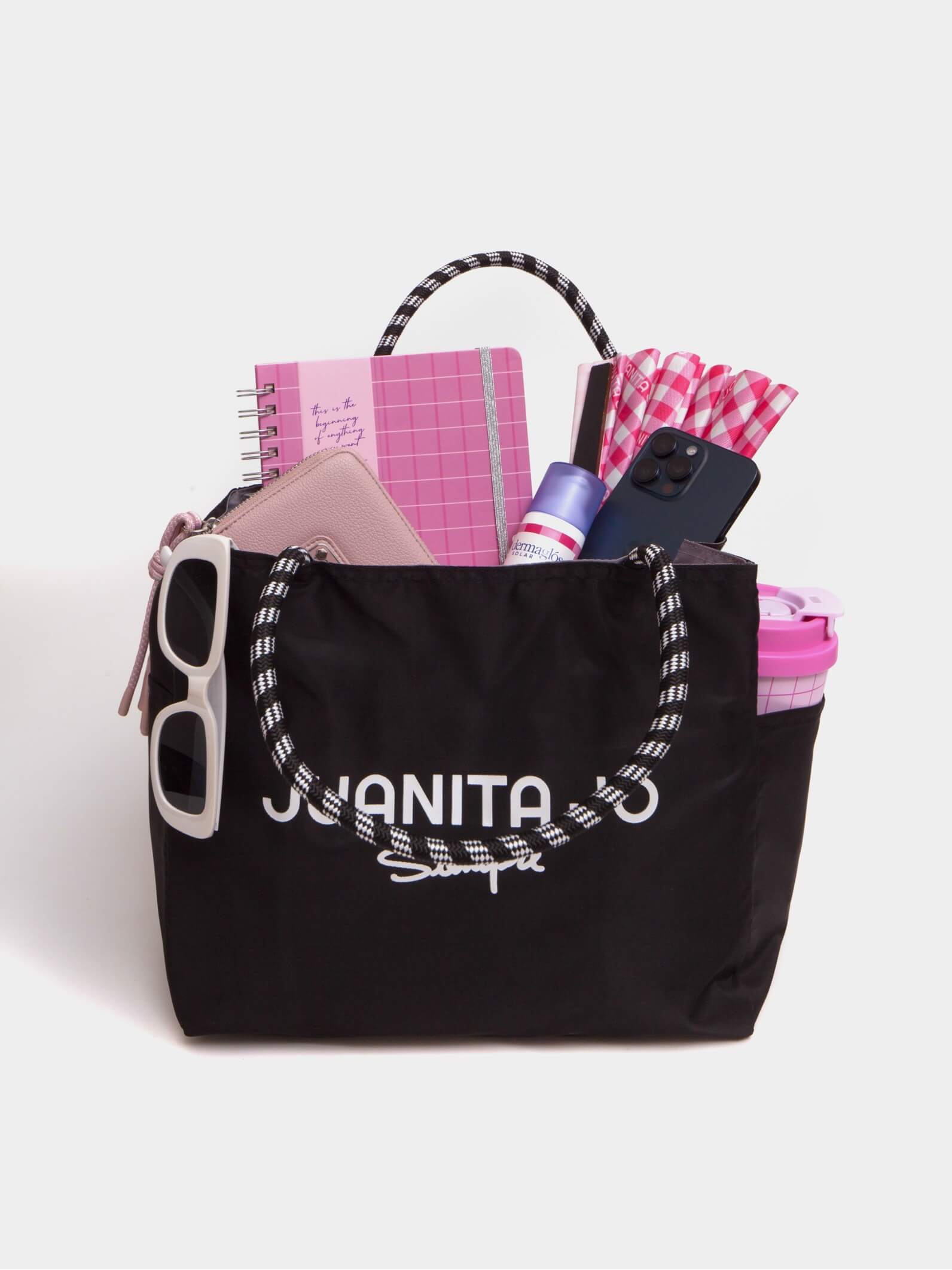 Tote bag negra mediana Ipanema