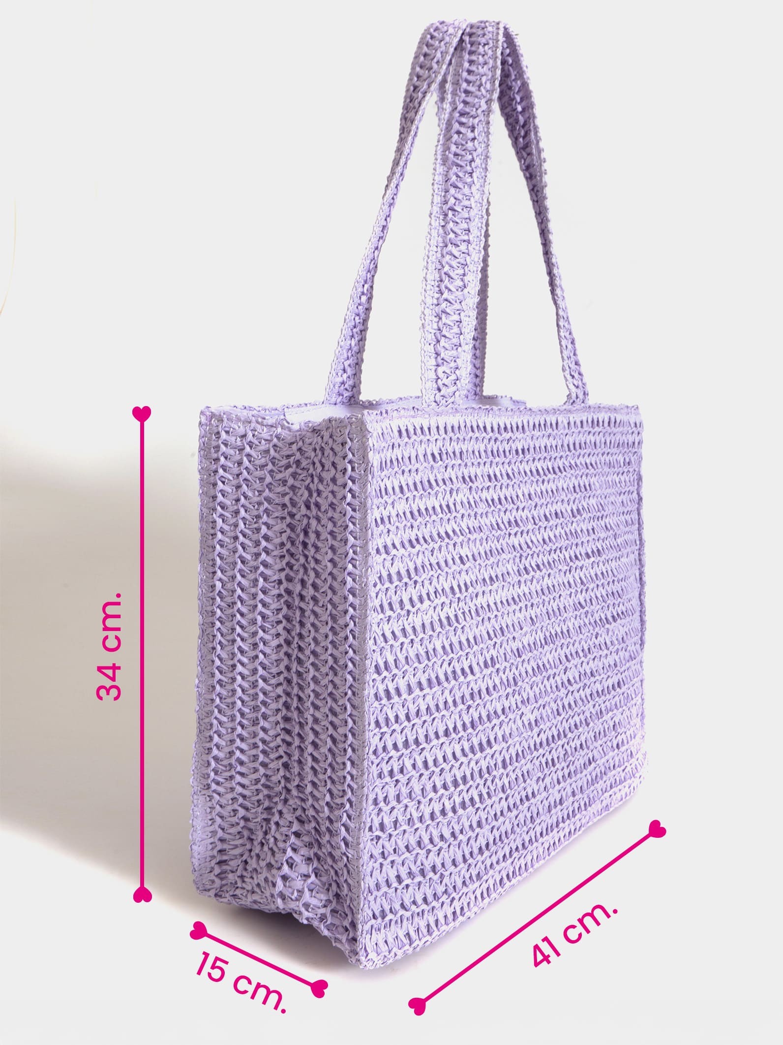 Cartera de playa lila Mallorca