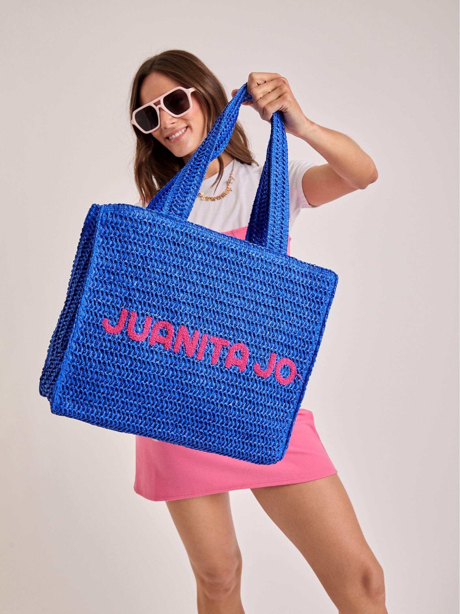 Cartera de playa azul Mallorca