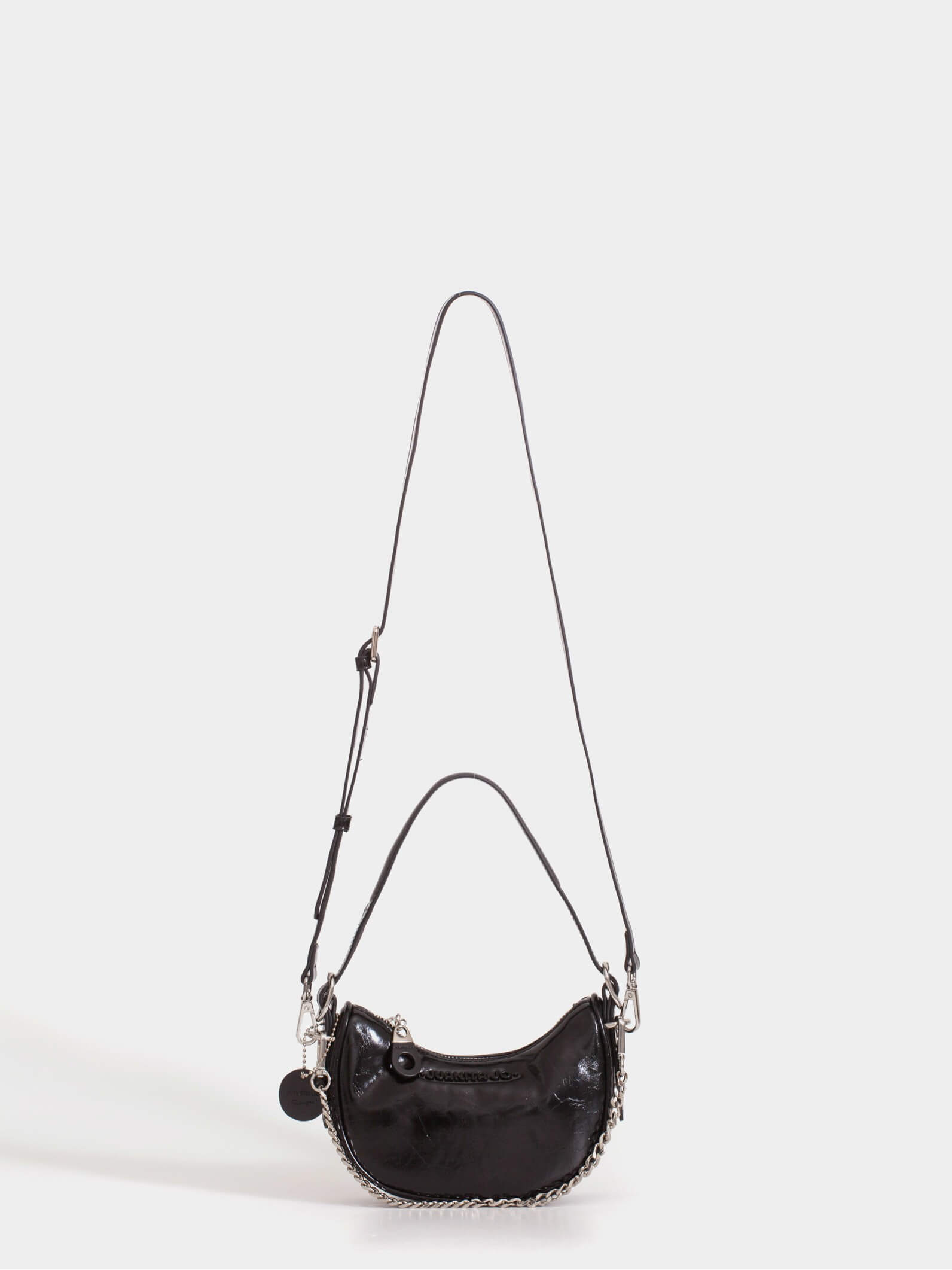 Cartera de hombro negra Aura