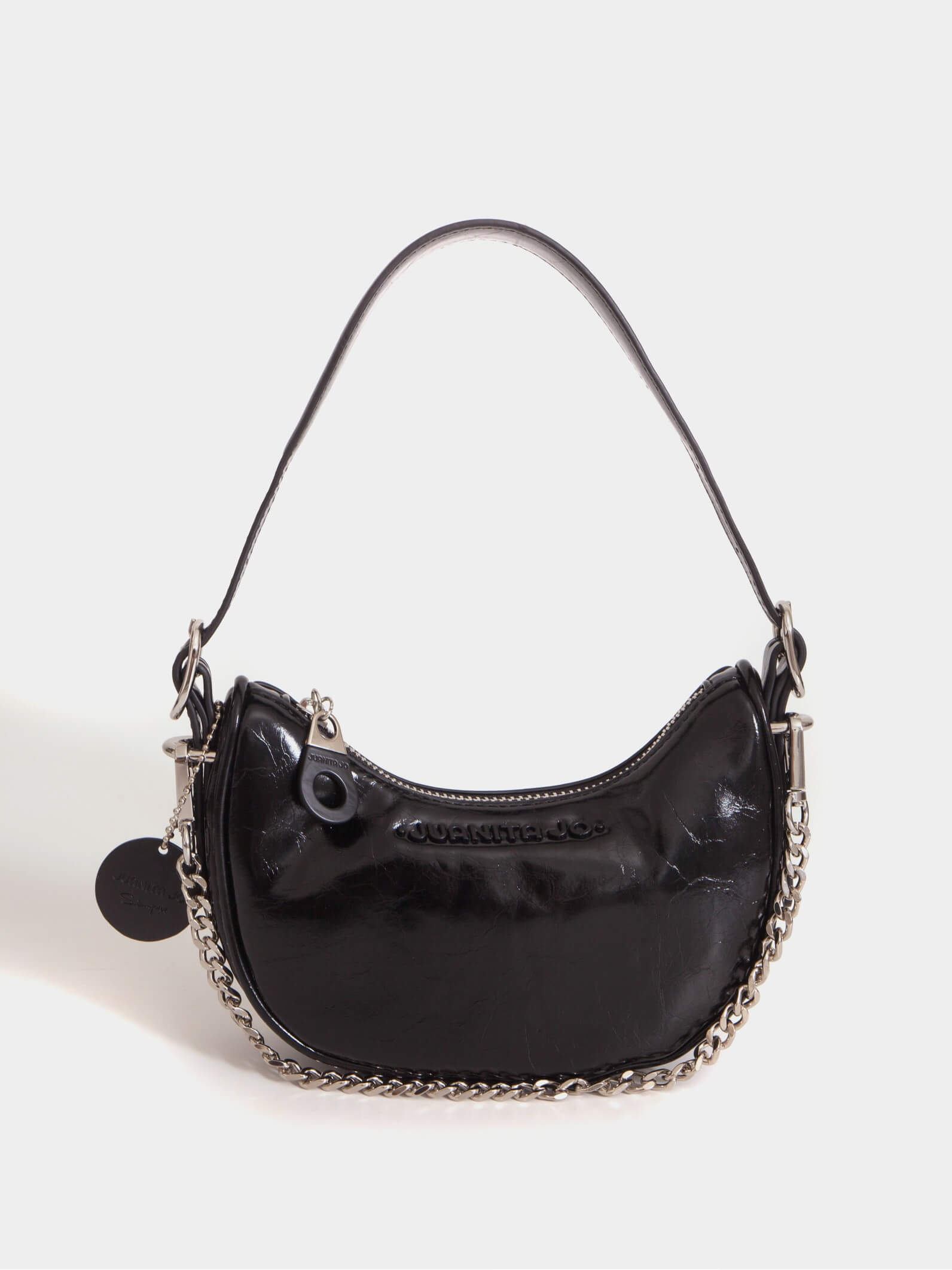 Cartera de hombro negra Aura