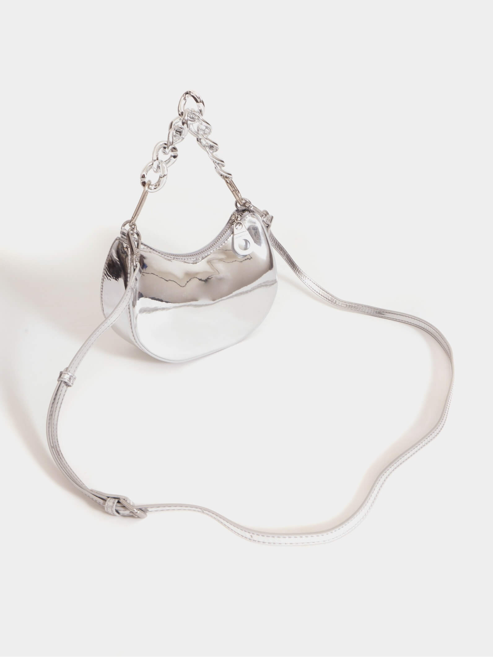 Minibag plateada Sasha
