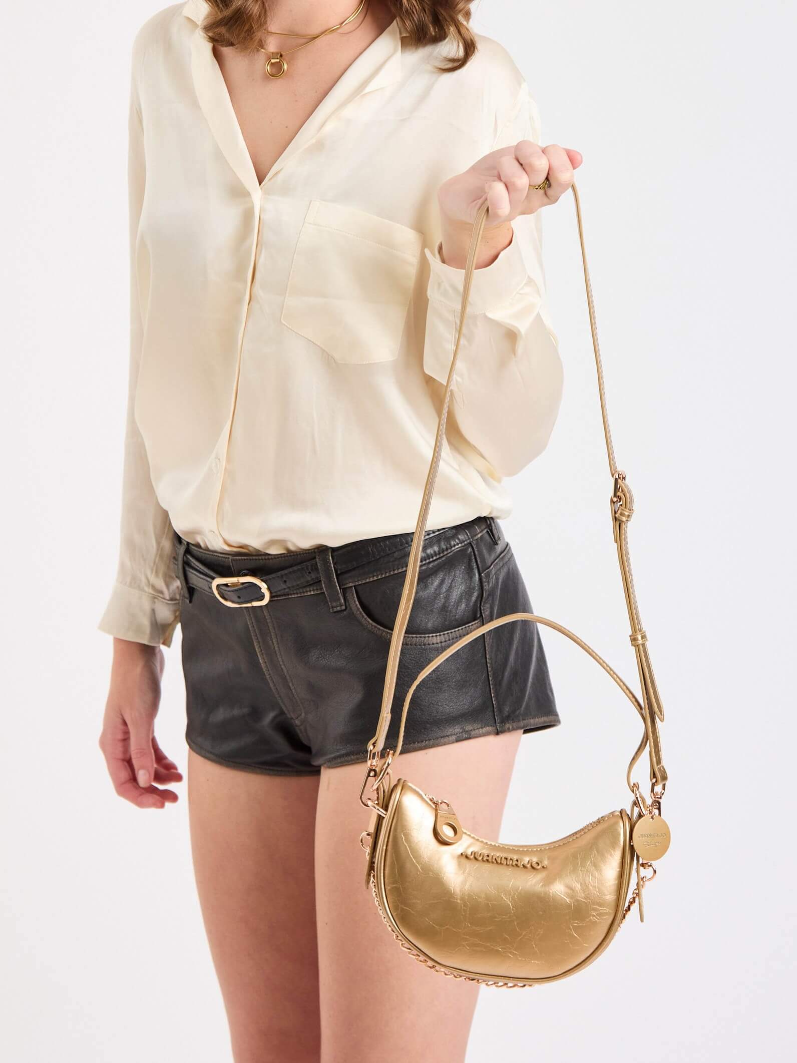 Cartera de hombro Oro Aura