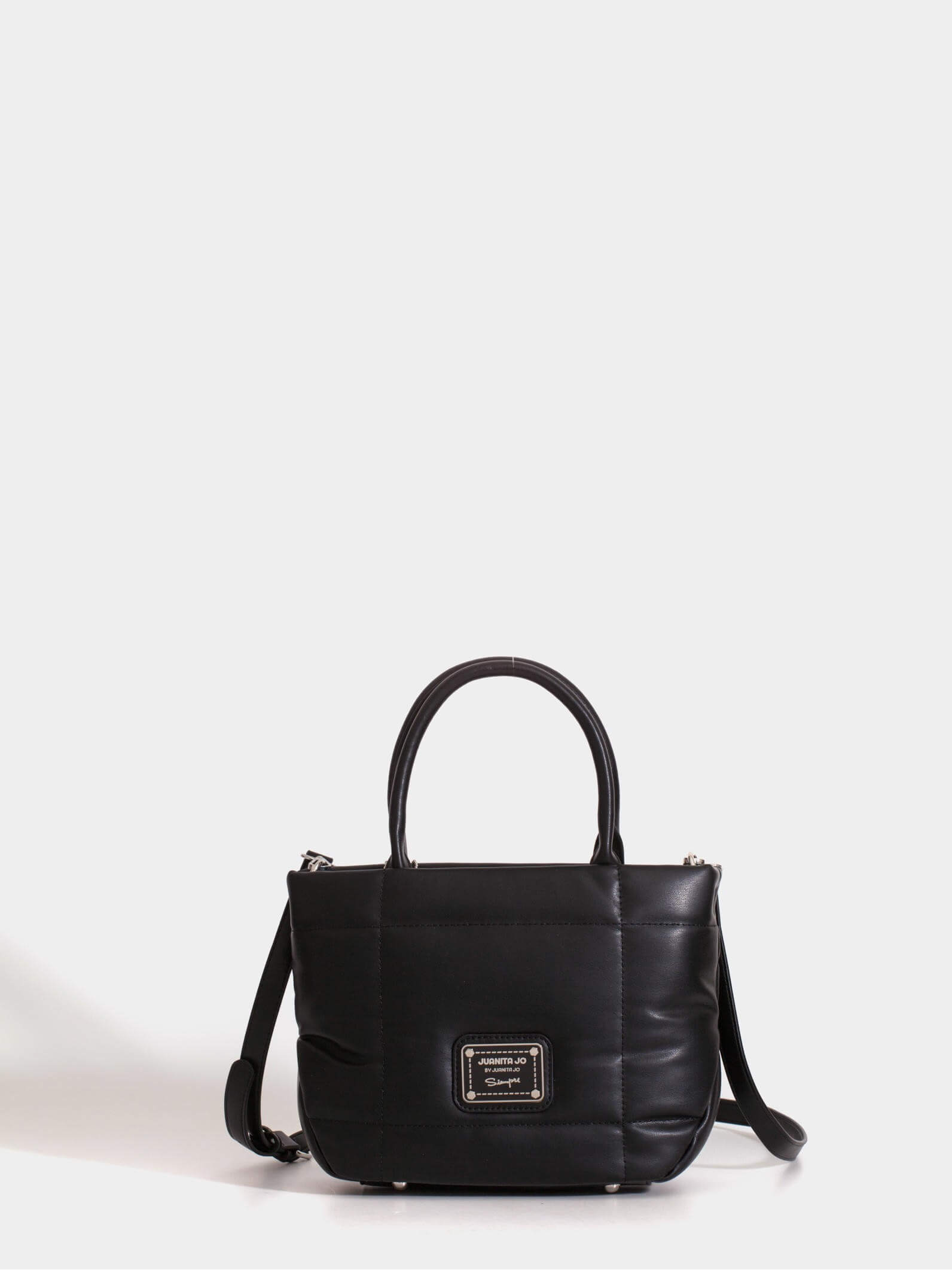 Cartera Negra Chica Puffer