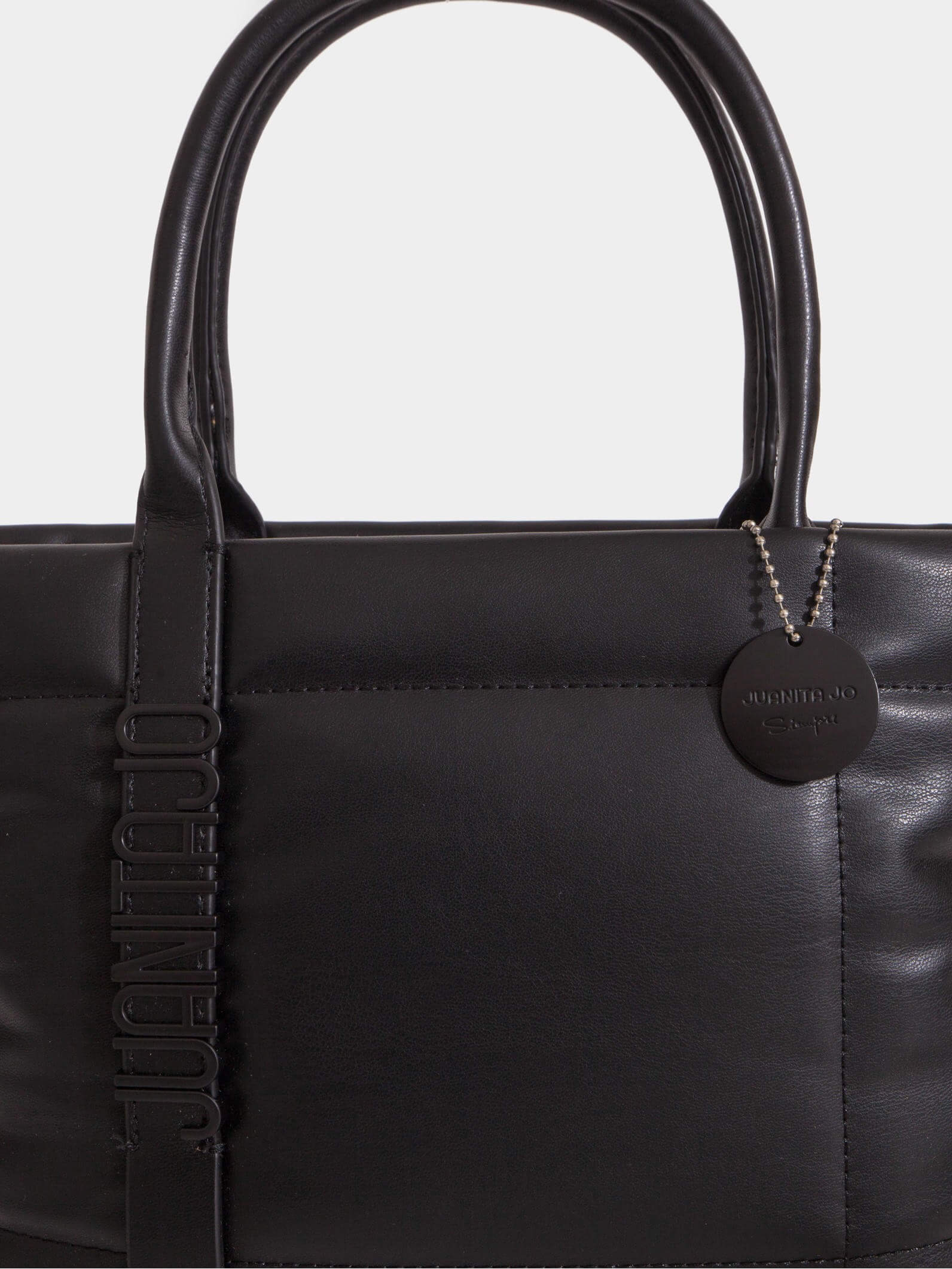 Cartera Negra Chica Puffer