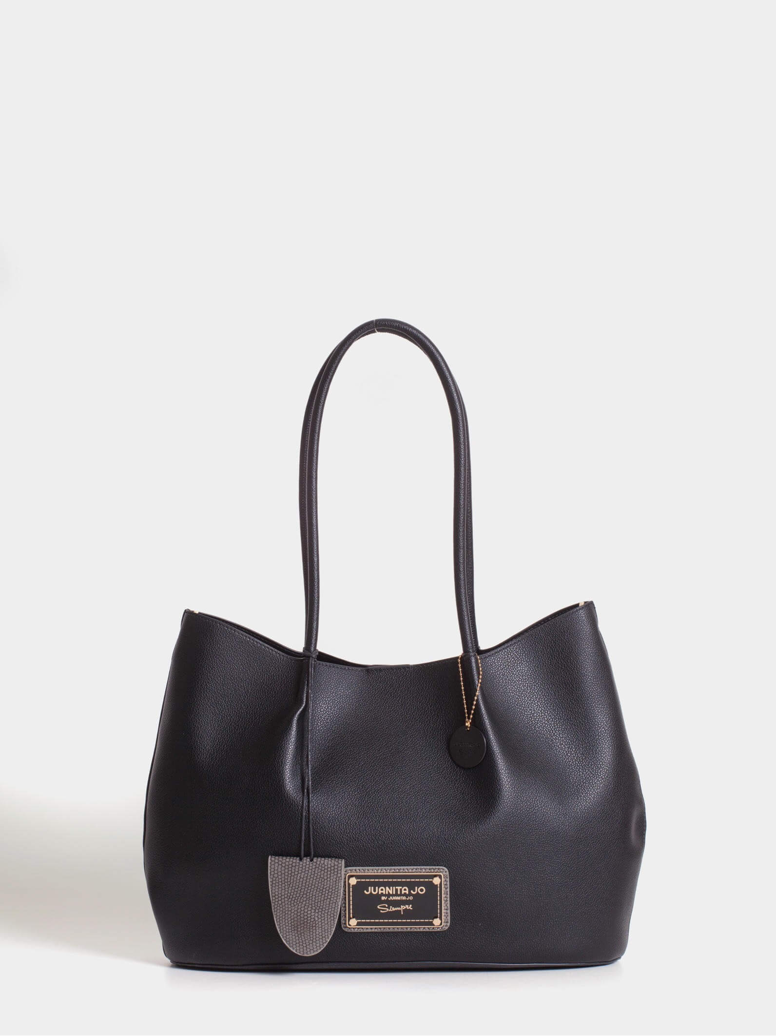 Cartera Shopper Negra Grande Alma