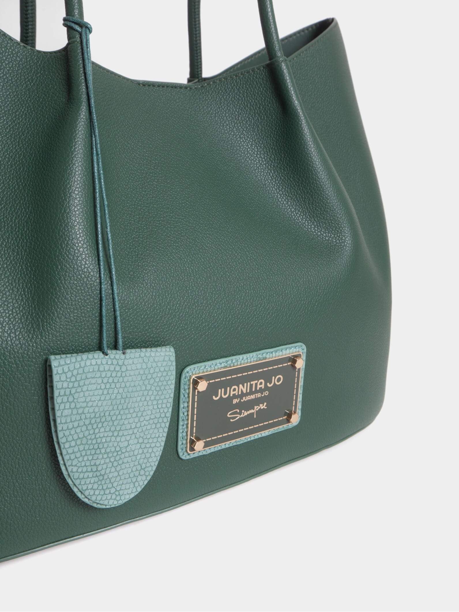 Cartera Shopper Verde Grande Alma
