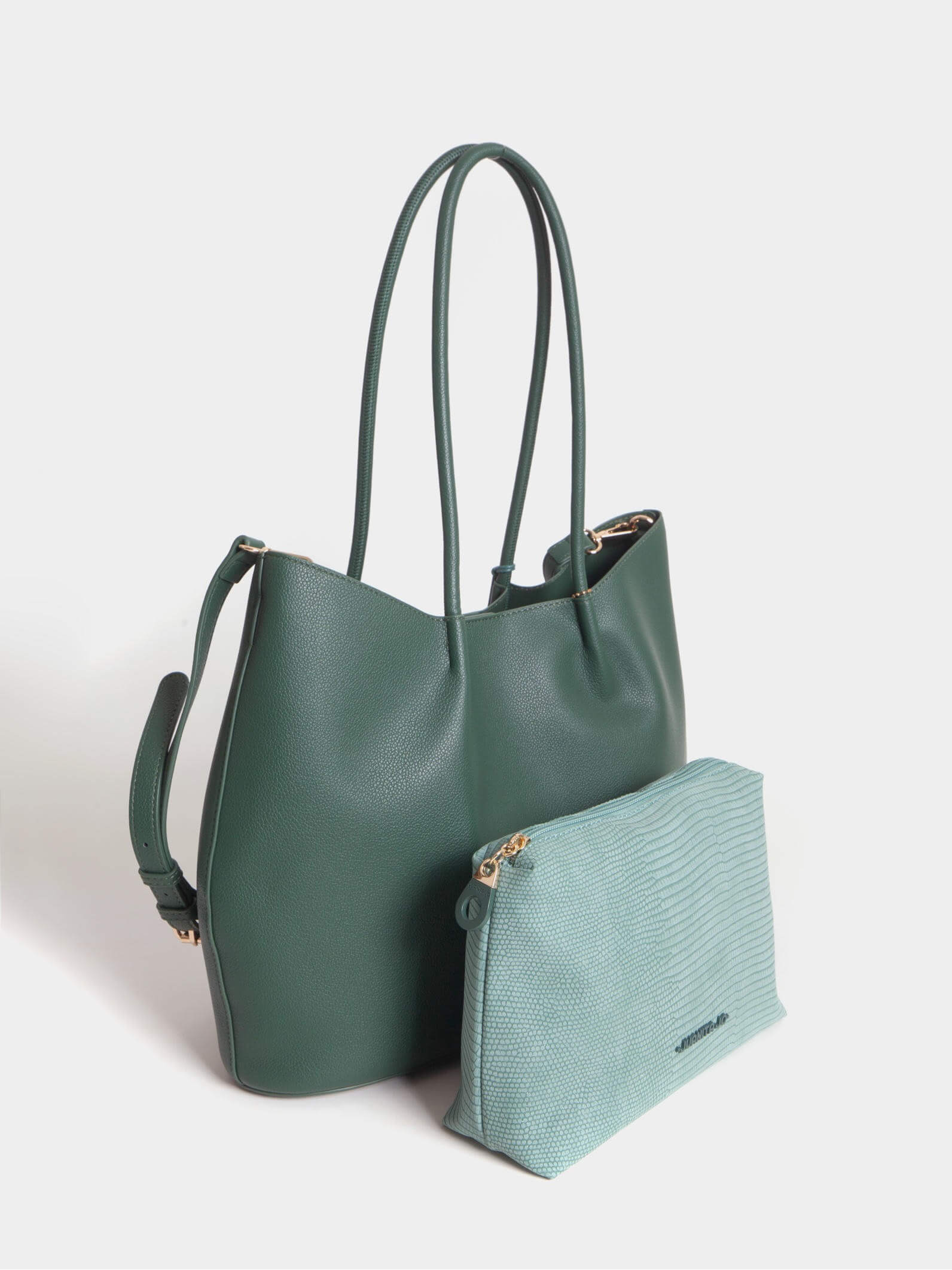 Cartera Shopper Verde Grande Alma
