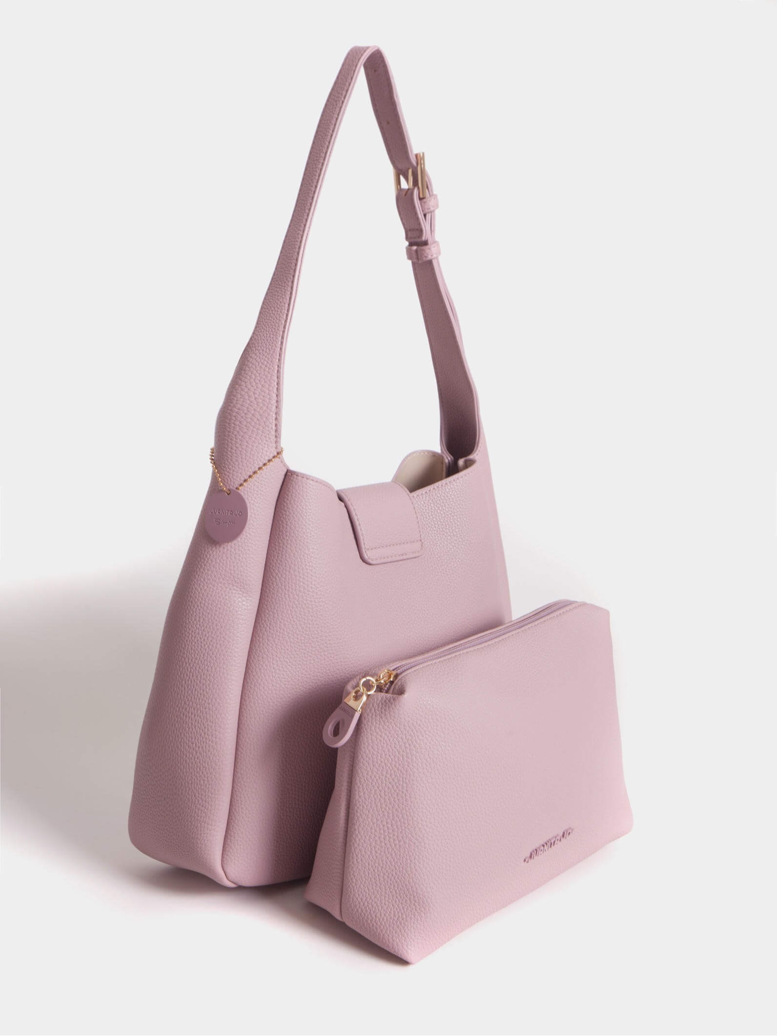 Cartera Rosa tipo Bucket Mediana Lina