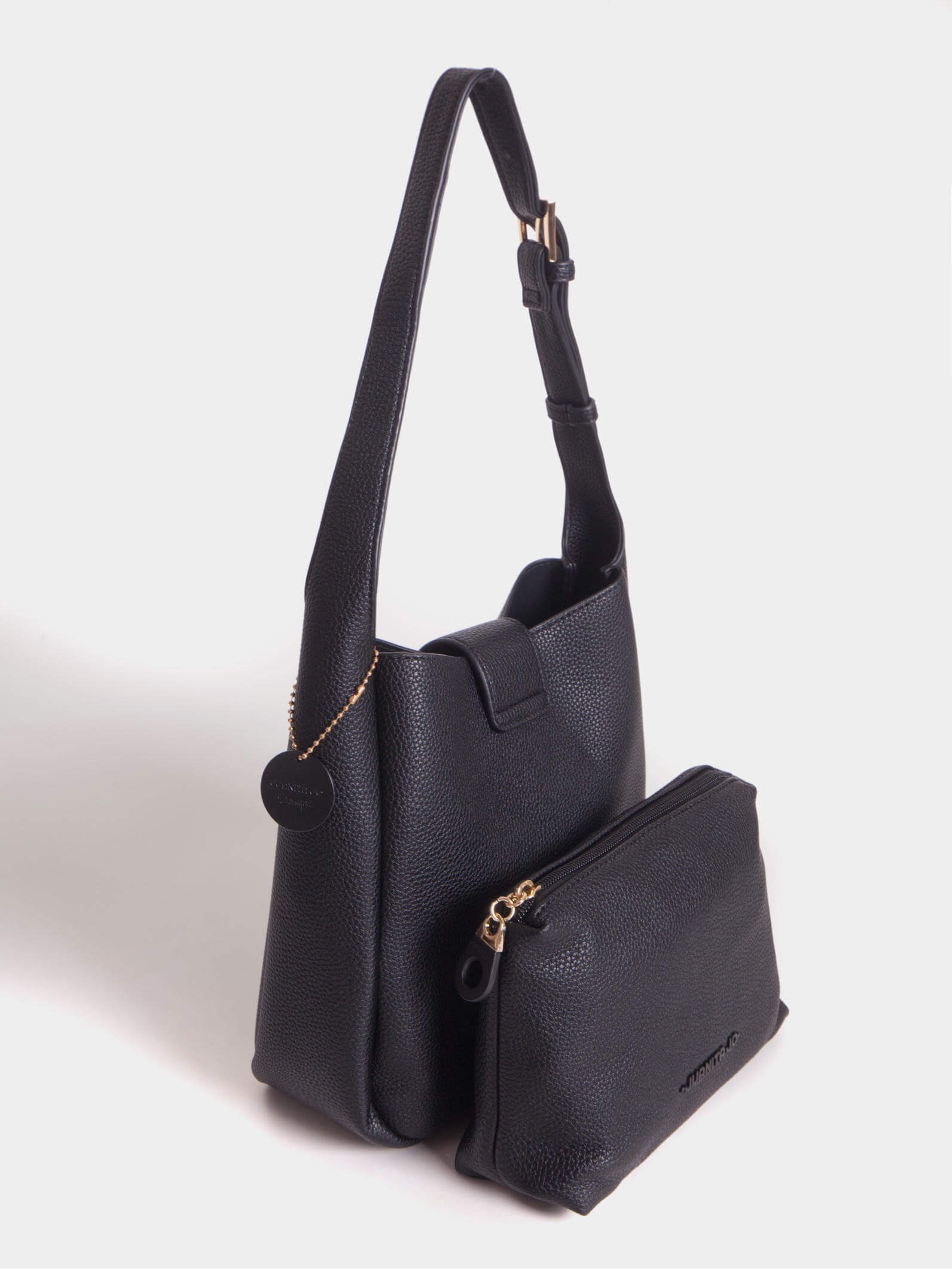 Cartera Negra tipo Bucket Chica Lina