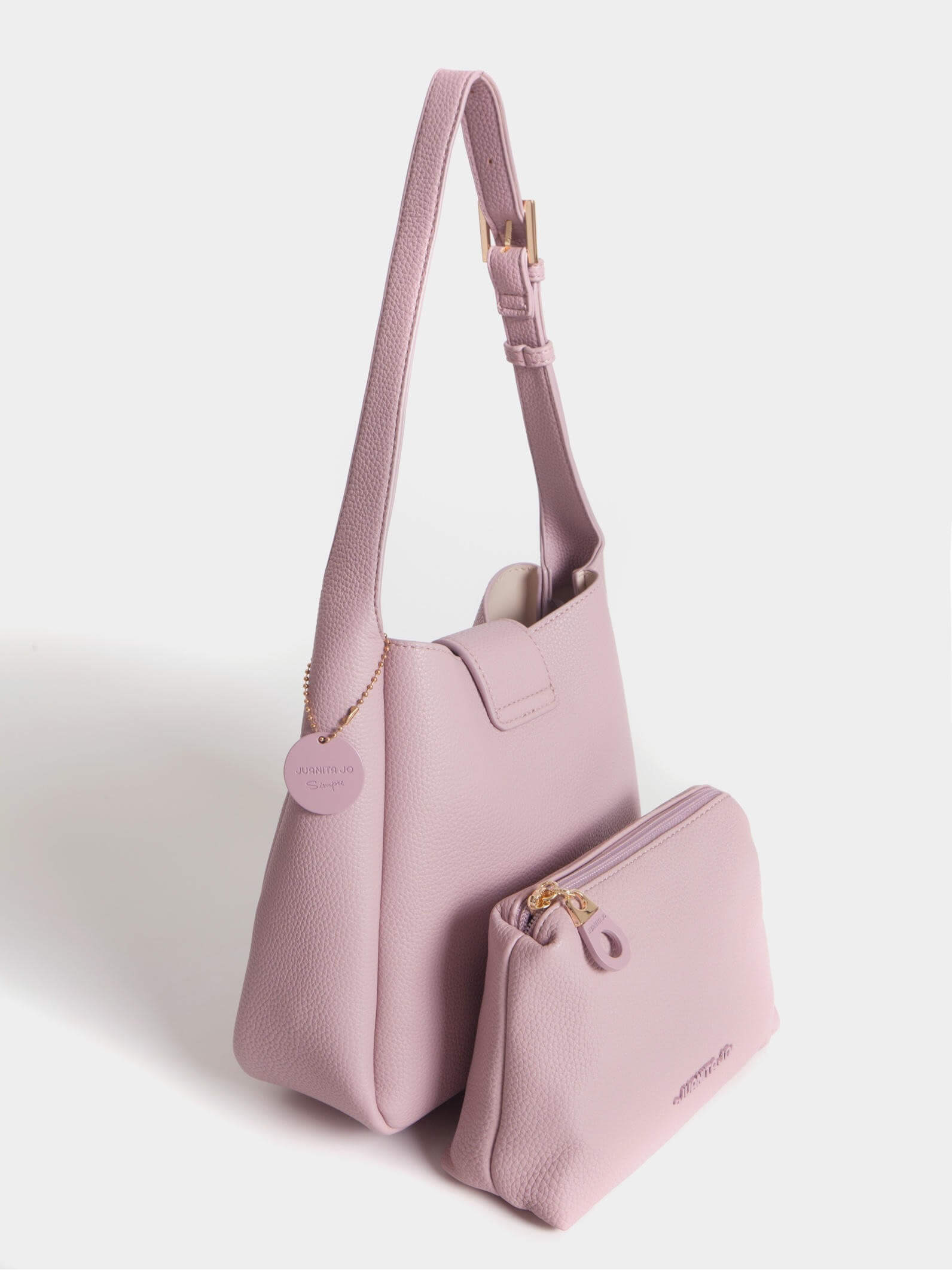 Cartera Rosa tipo Bucket Chica Lina