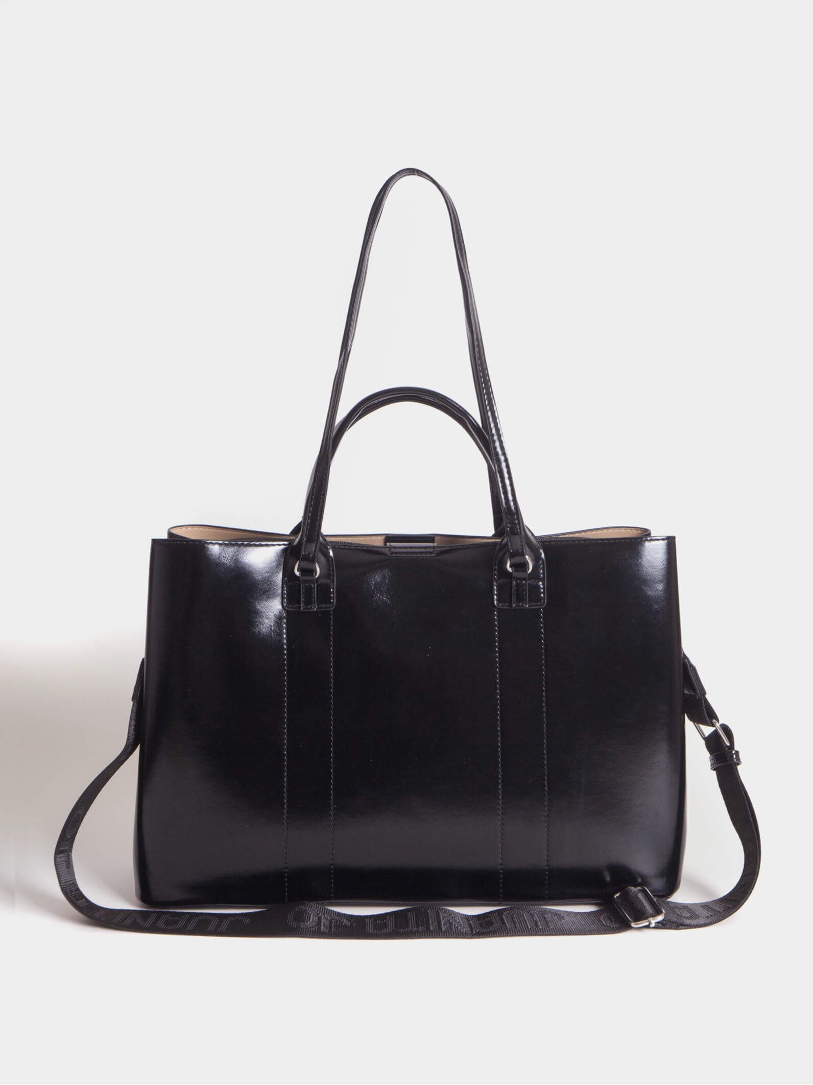 Cartera con porta Notebook Negra Worky