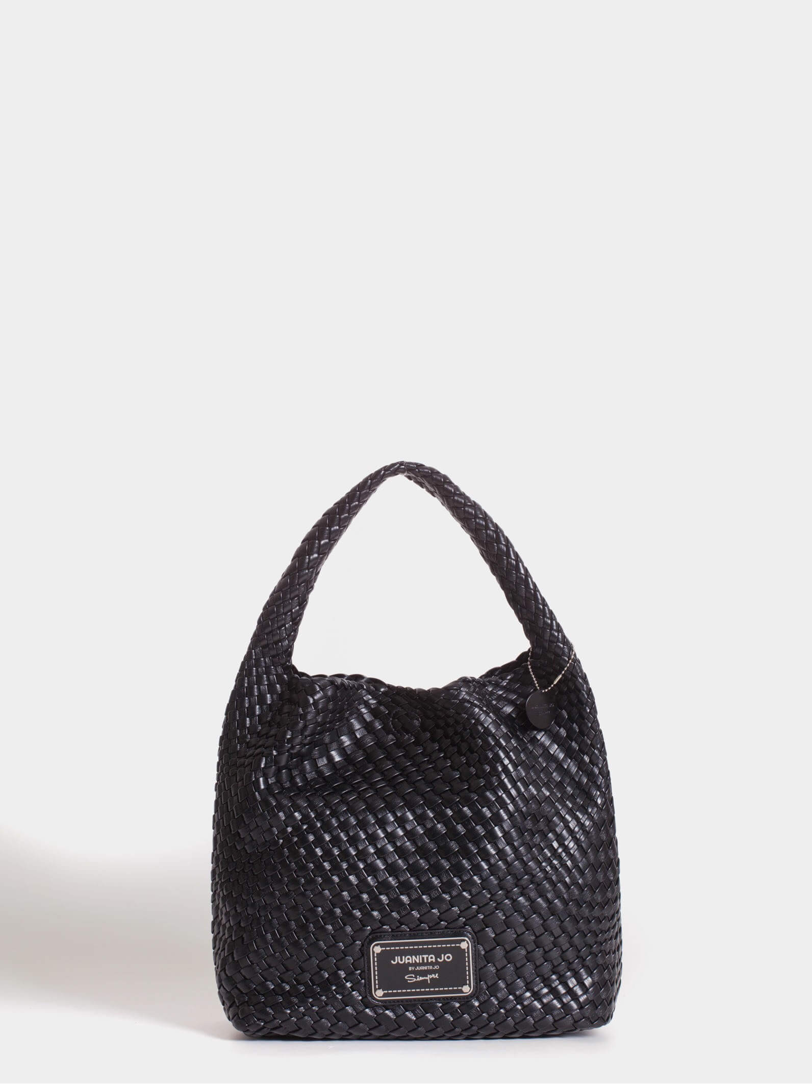 Cartera Negra Mediana Lazo