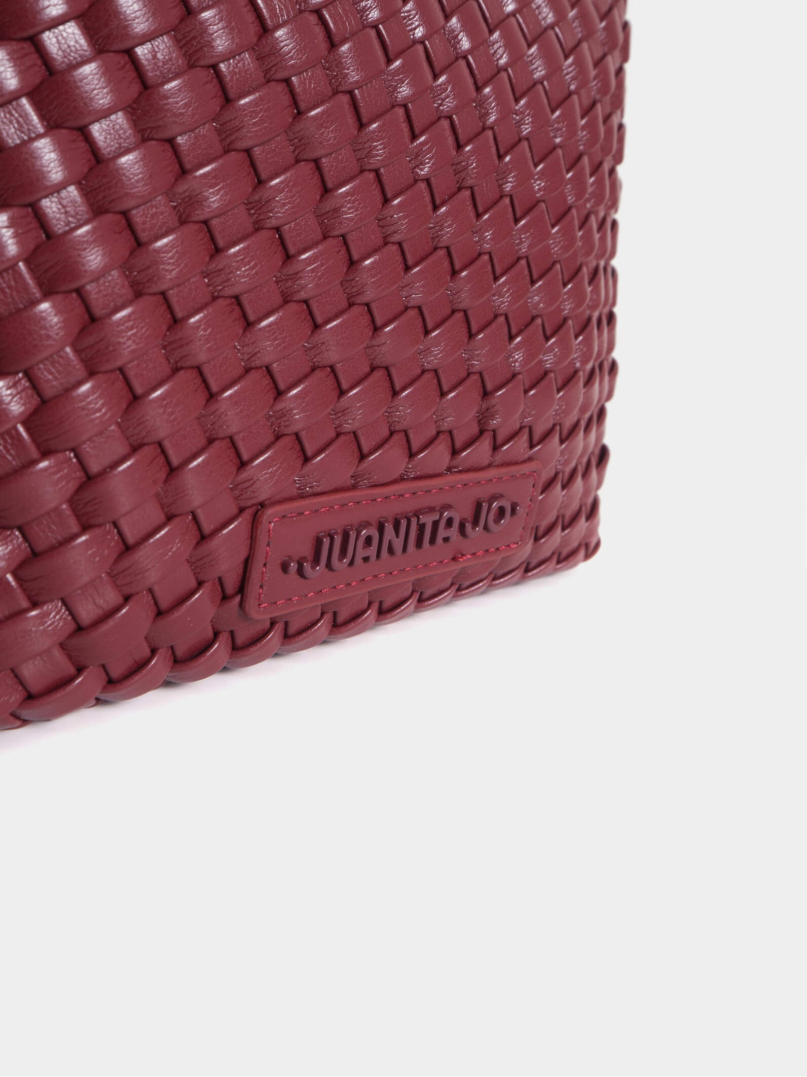 Pouch cuadrada  Bordó Lazo